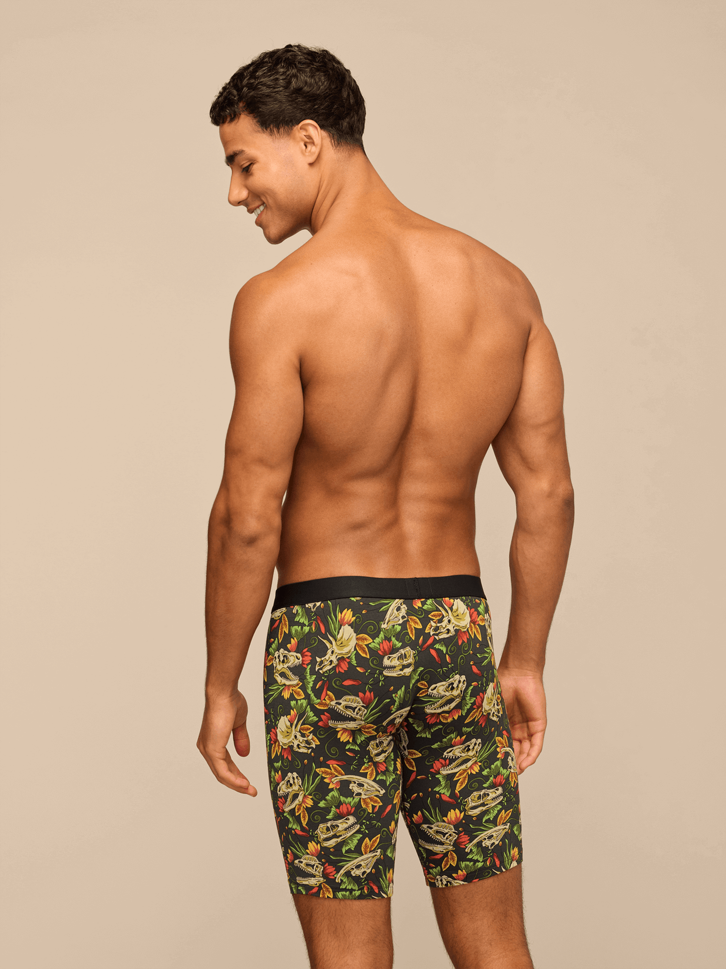 UltraModal™ Core Ball Caddy™ Long Boxer Brief w/ Fly | Jurassic Garden