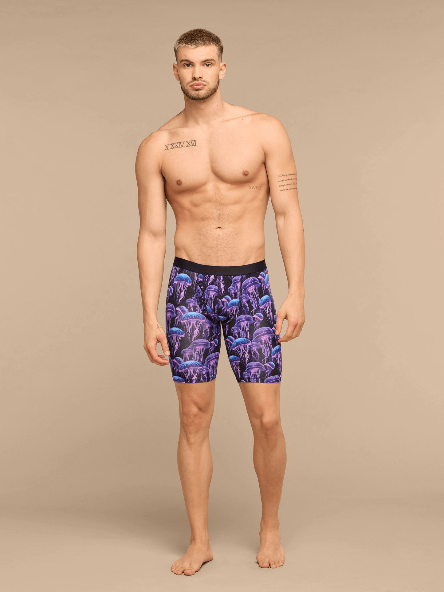 UltraModal™ Core Ball Caddy Long Boxer Brief w/ Fly | Wild Jellies