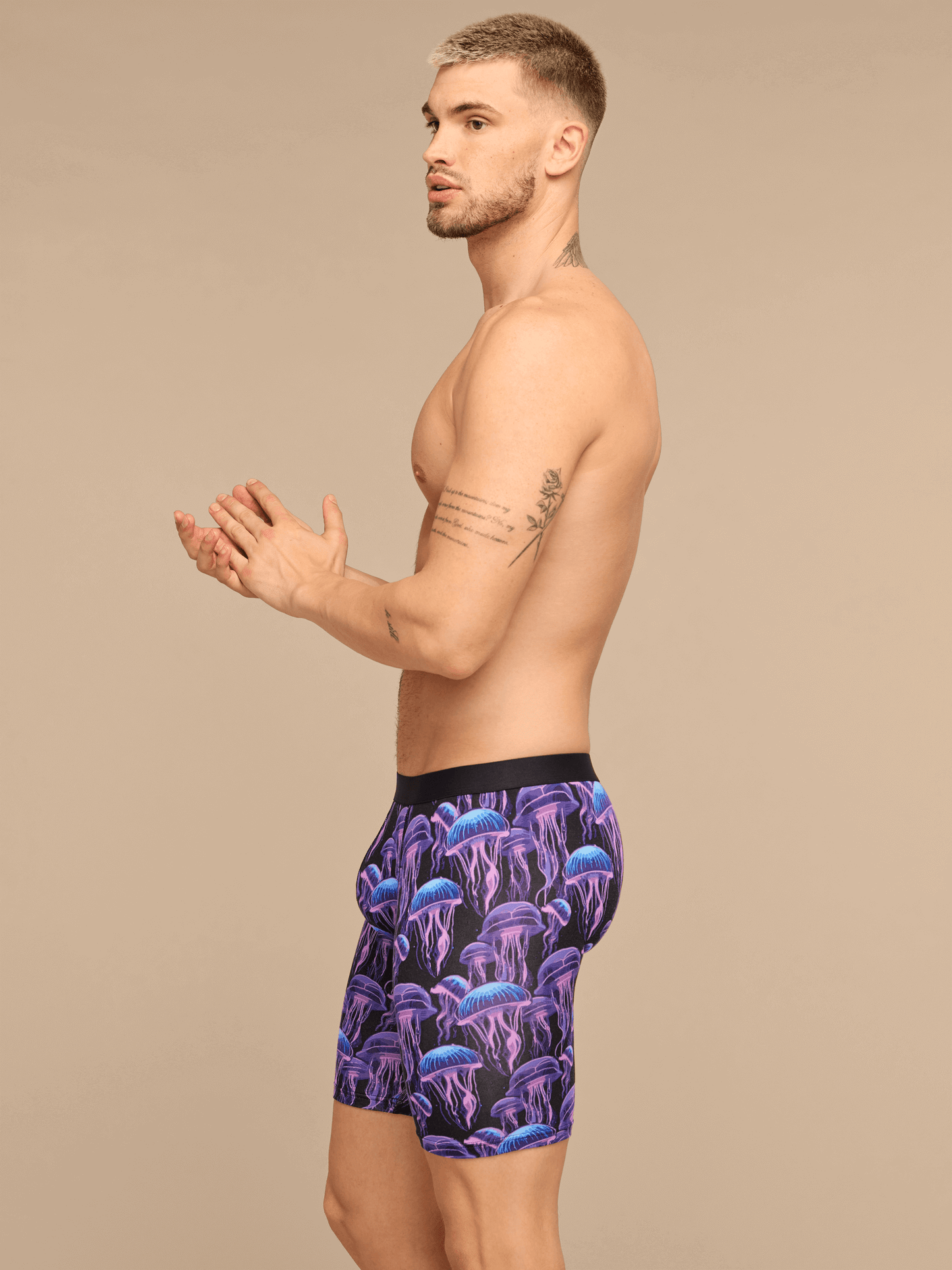 UltraModal™ Core Ball Caddy Long Boxer Brief w/ Fly | Wild Jellies