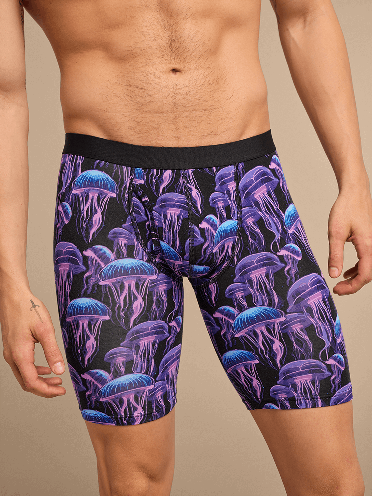 UltraModal™ Core Ball Caddy Long Boxer Brief w/ Fly | Wild Jellies