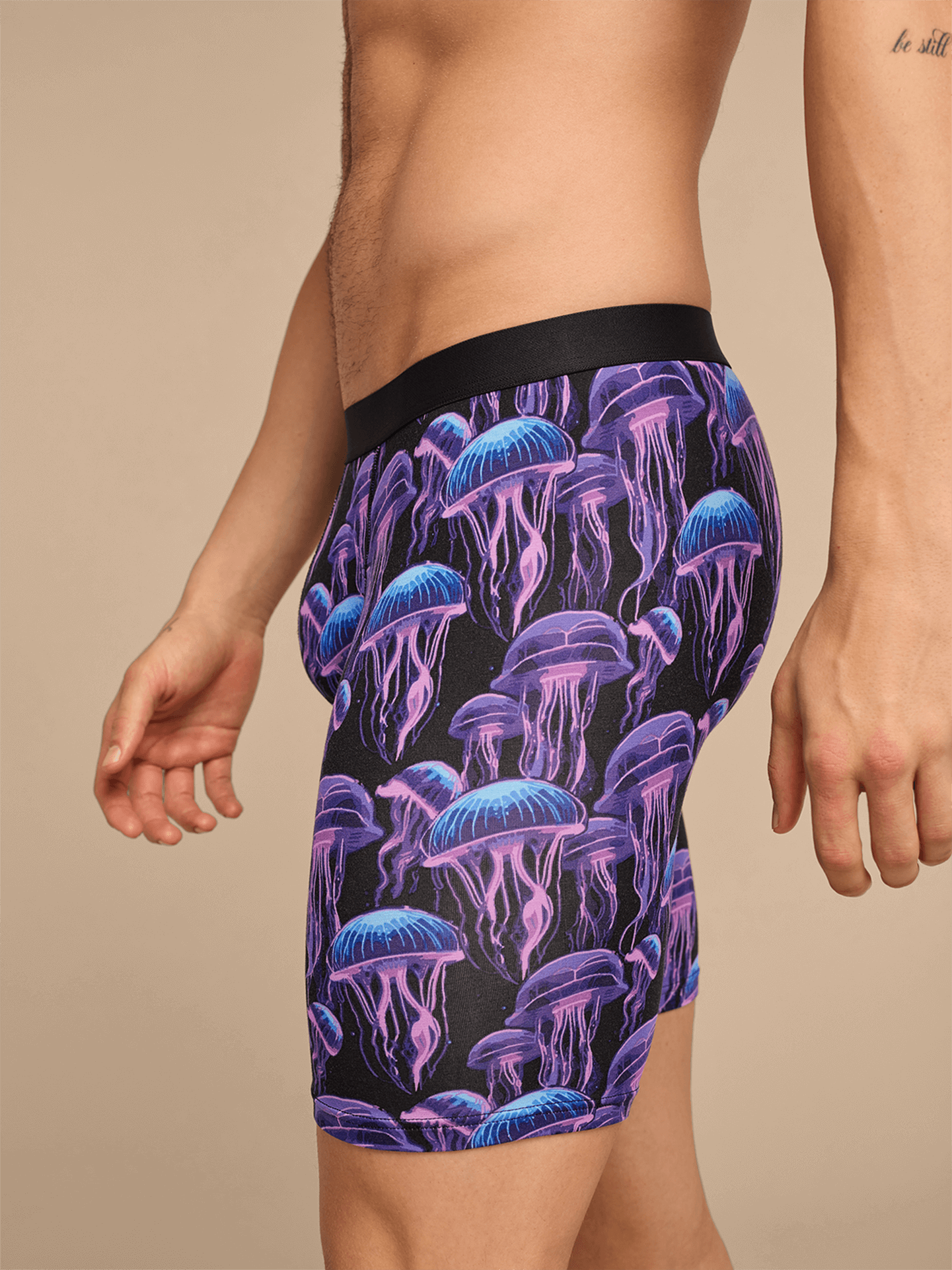 UltraModal™ Core Ball Caddy Long Boxer Brief w/ Fly | Wild Jellies