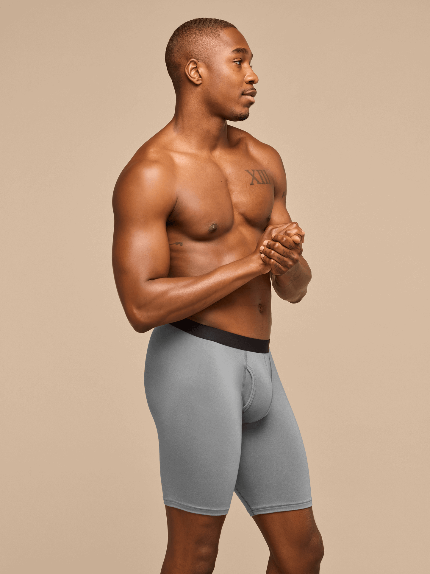 UltraModal™ Core Ball Caddy™ Long Boxer Brief w/ Fly | Stone
