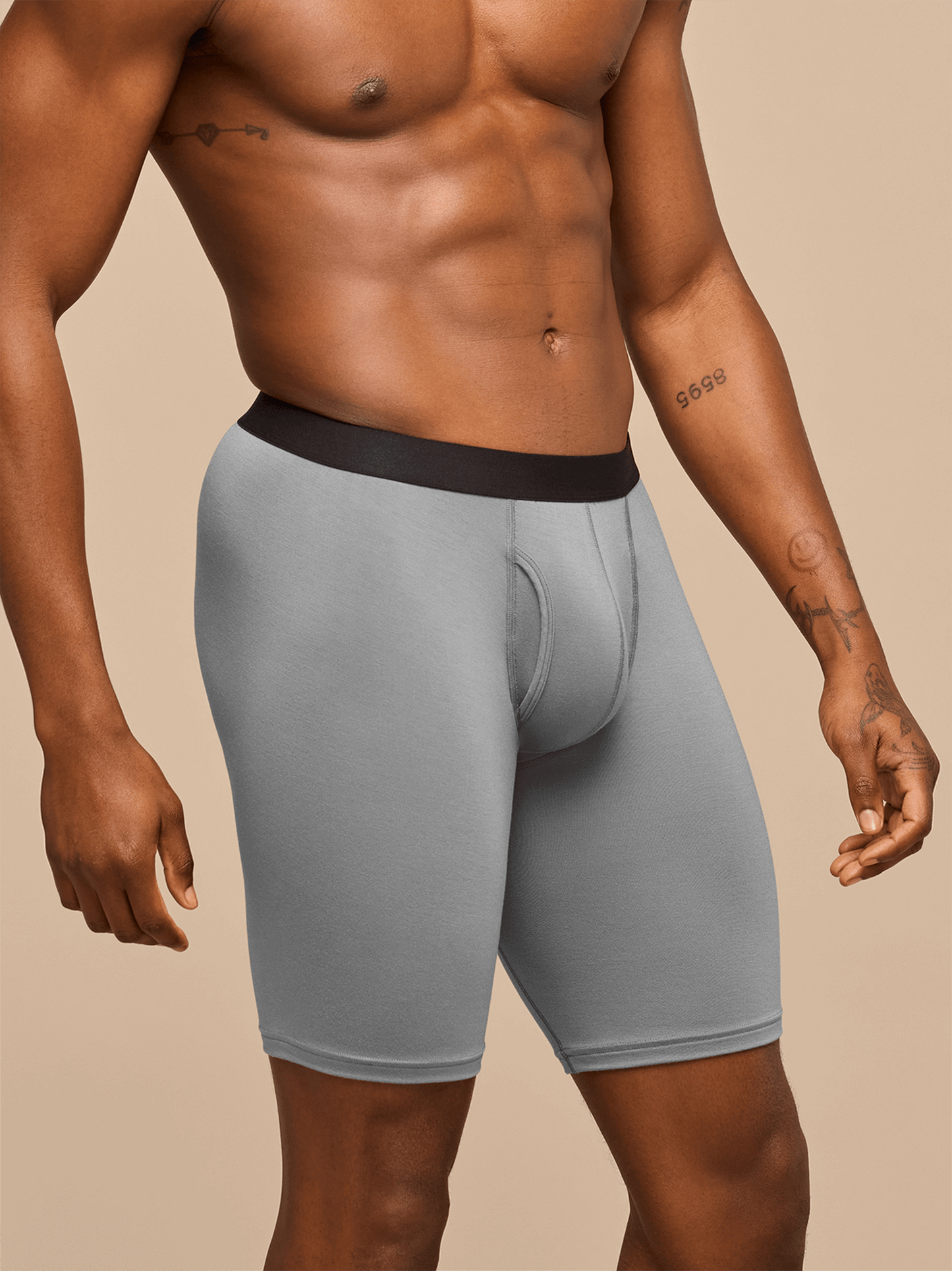 UltraModal™ Core Ball Caddy™ Long Boxer Brief w/ Fly | Stone