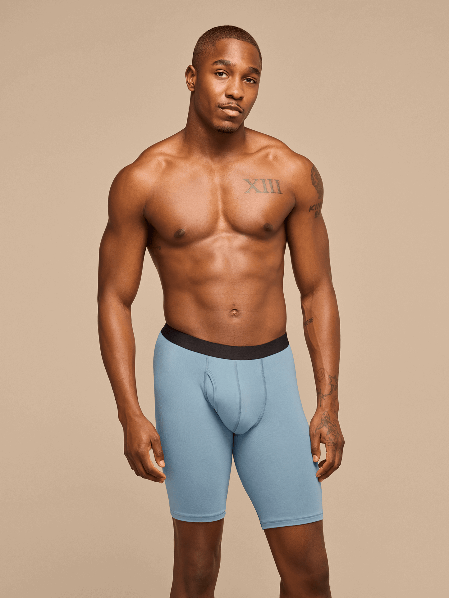 UltraModal™ Core Ball Caddy™ Long Boxer Brief w/ Fly | Slate Blue