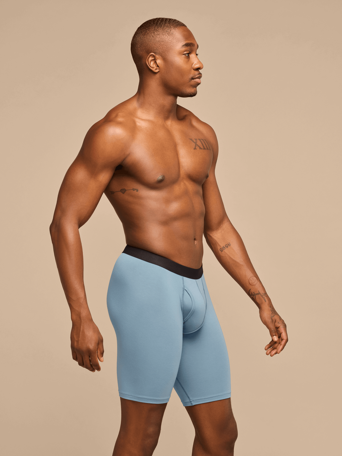 UltraModal™ Core Ball Caddy™ Long Boxer Brief w/ Fly | Slate Blue