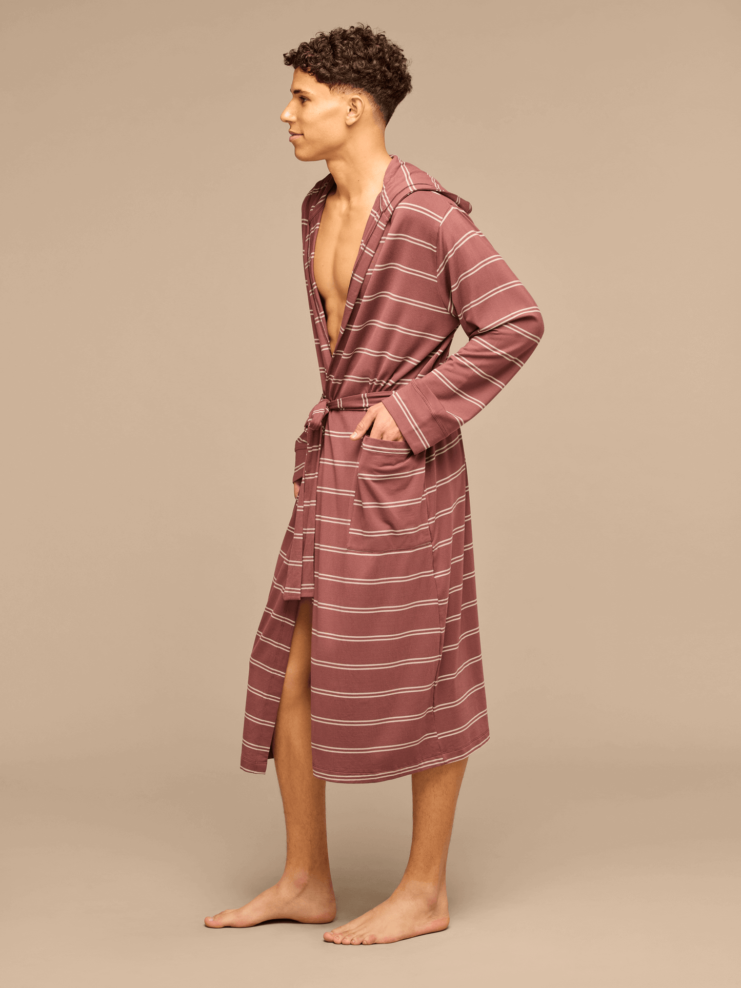UltraModal™ Hooded Robe - Unisex | Desert Heat Stripes