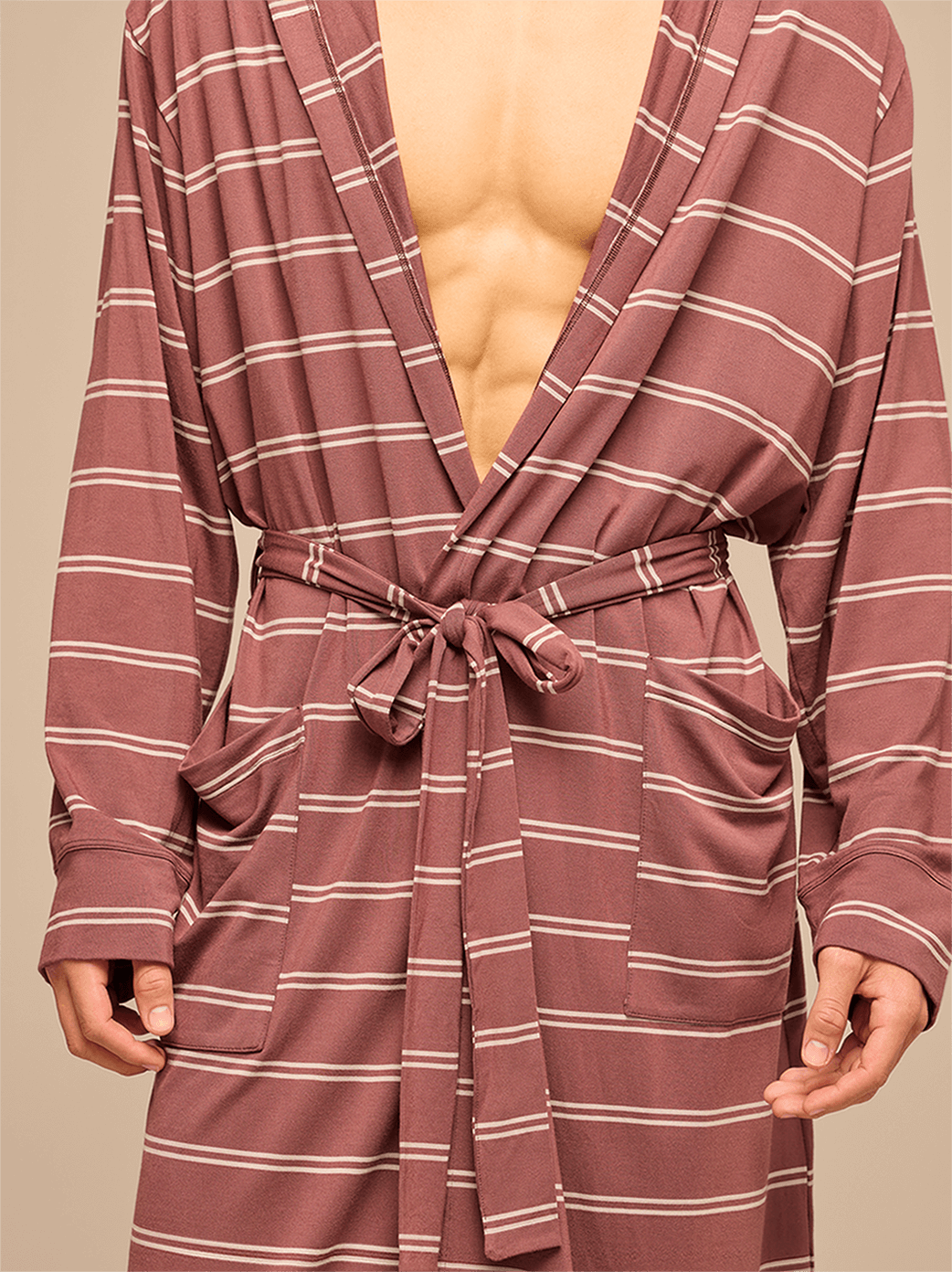 UltraModal™ Hooded Robe - Unisex | Desert Heat Stripes