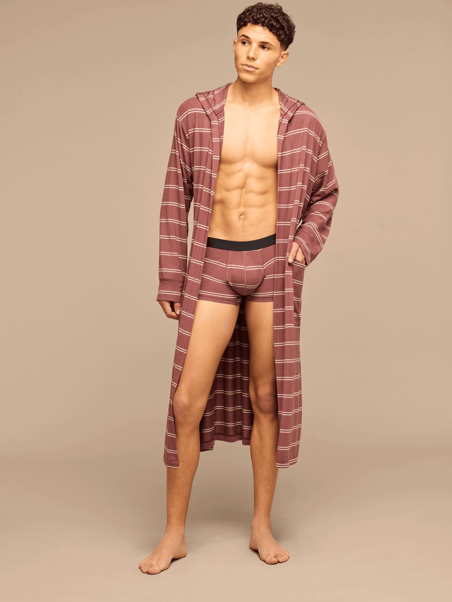 UltraModal™ Hooded Robe - Unisex | Desert Heat Stripes