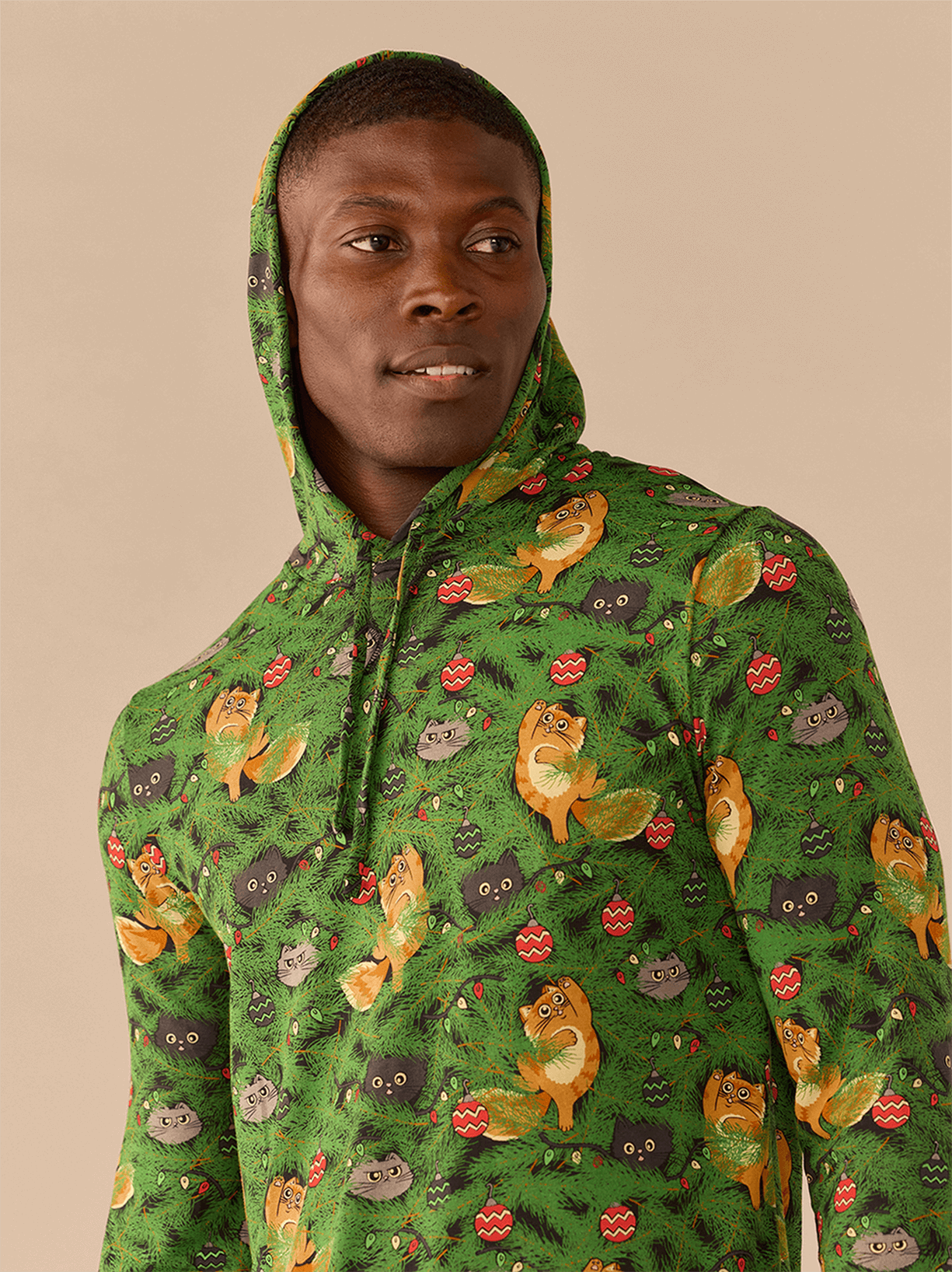 UltraModal™ Pullover Lounge Hoodie - Men's | Meowy Christmas