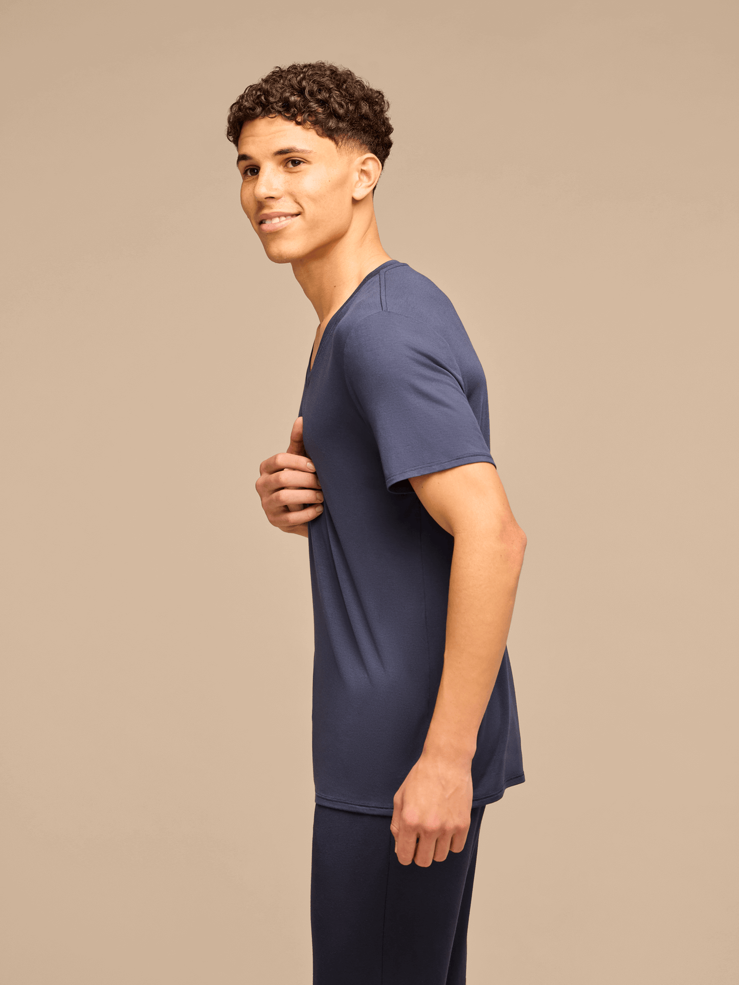 UltraModal™ Lightweight V-Neck Undershirt | Dark Sapphire