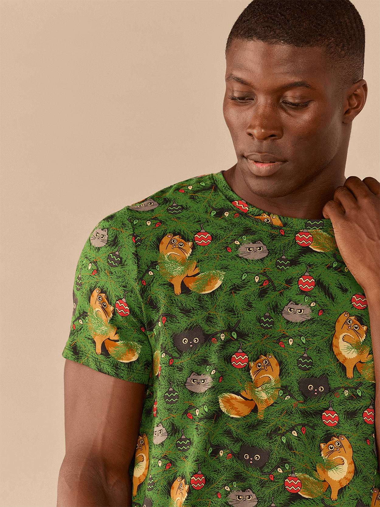 UltraModal™ Crew Tee - Men's | Meowy Christmas