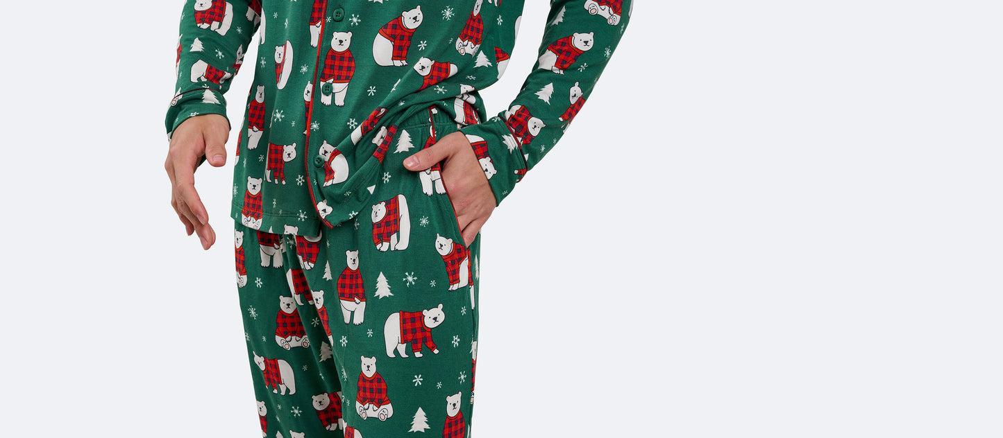 UltraModal™ Longsleeve PJ Set - Men's | Cozy Bears