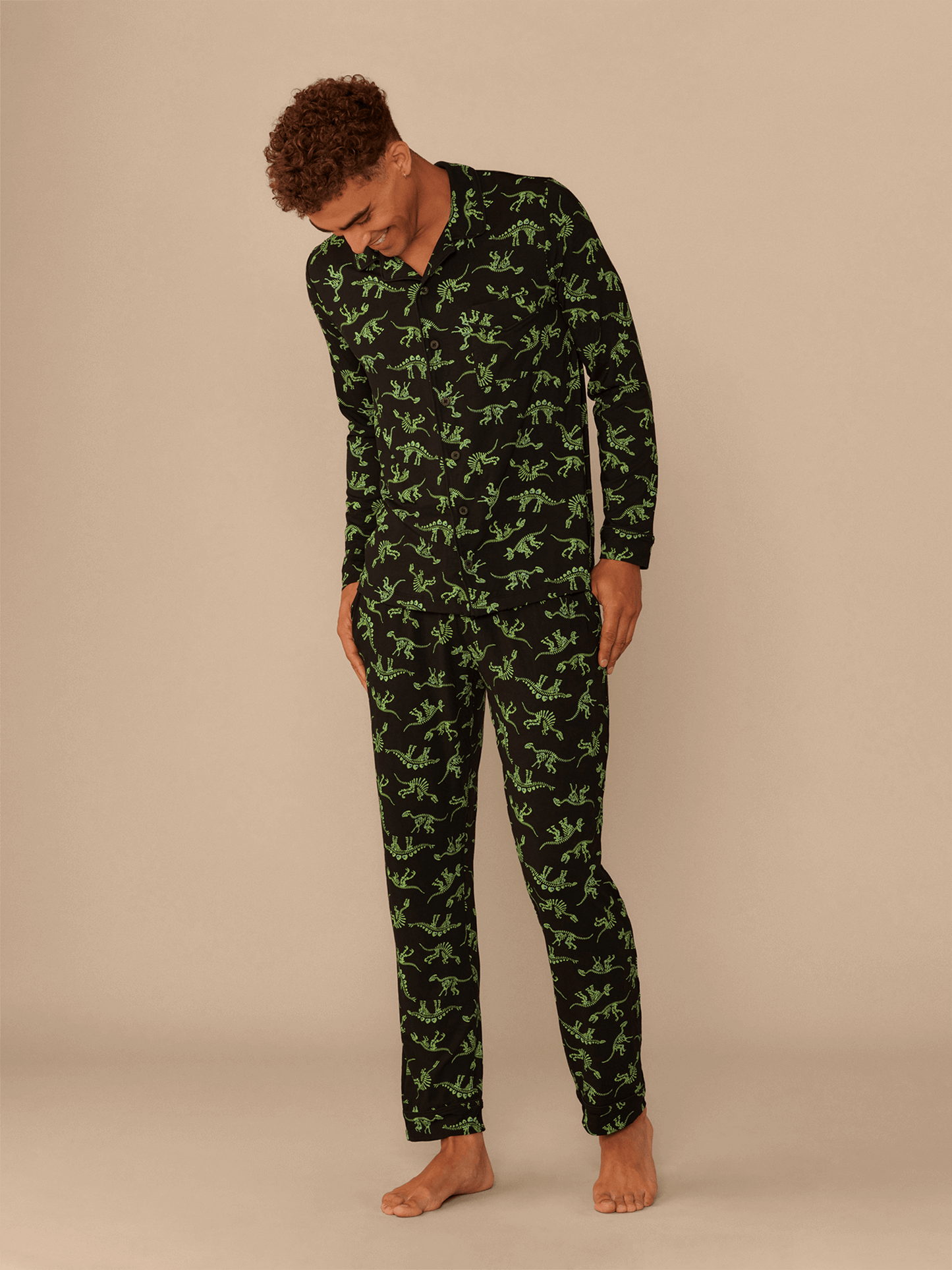 UltraModal™ Long Sleeve PJ Set - Men's | Electric Dino