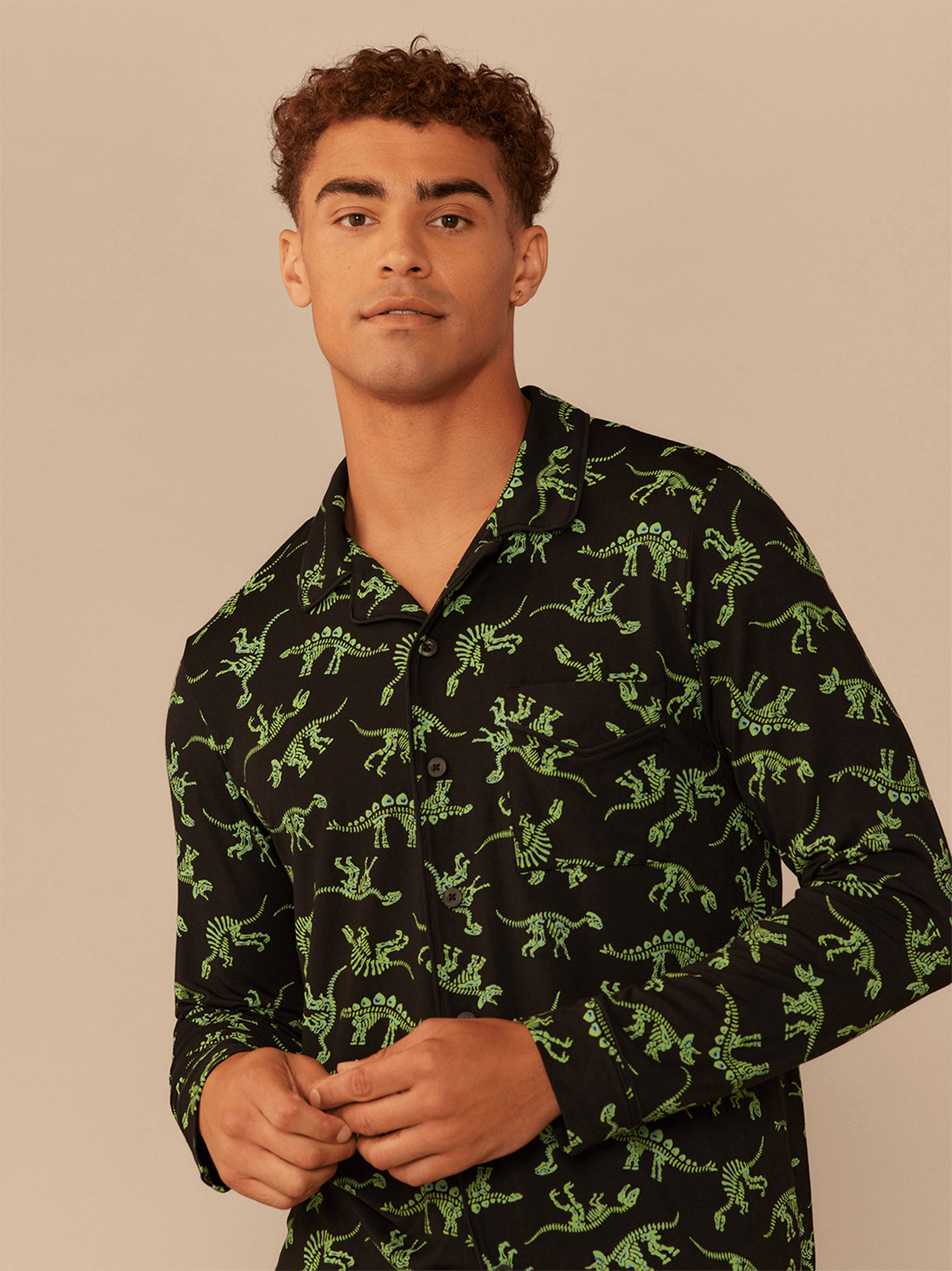 UltraModal™ Long Sleeve PJ Set - Men's | Electric Dino