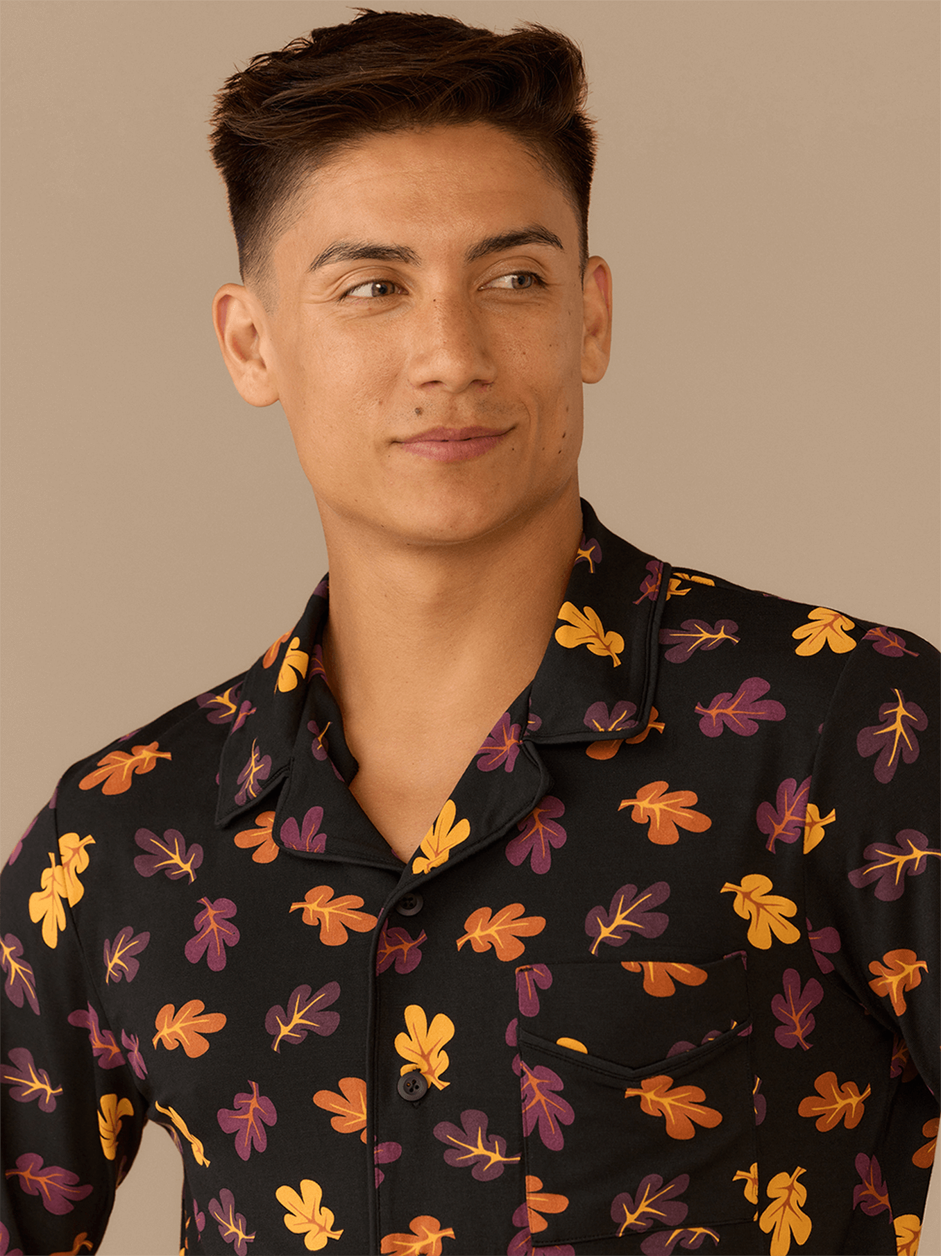 UltraModal™ Long Sleeve PJ Set - Men's | Fall Leaves