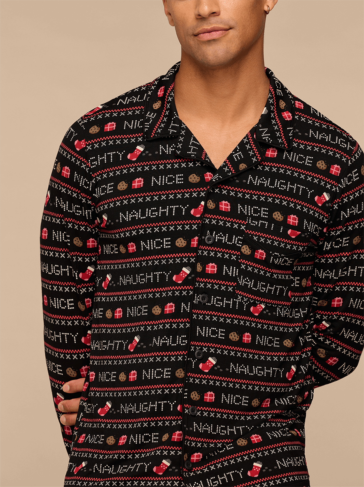 UltraModal™ Long Sleeve PJ Set - Men's | Naughty or Nice