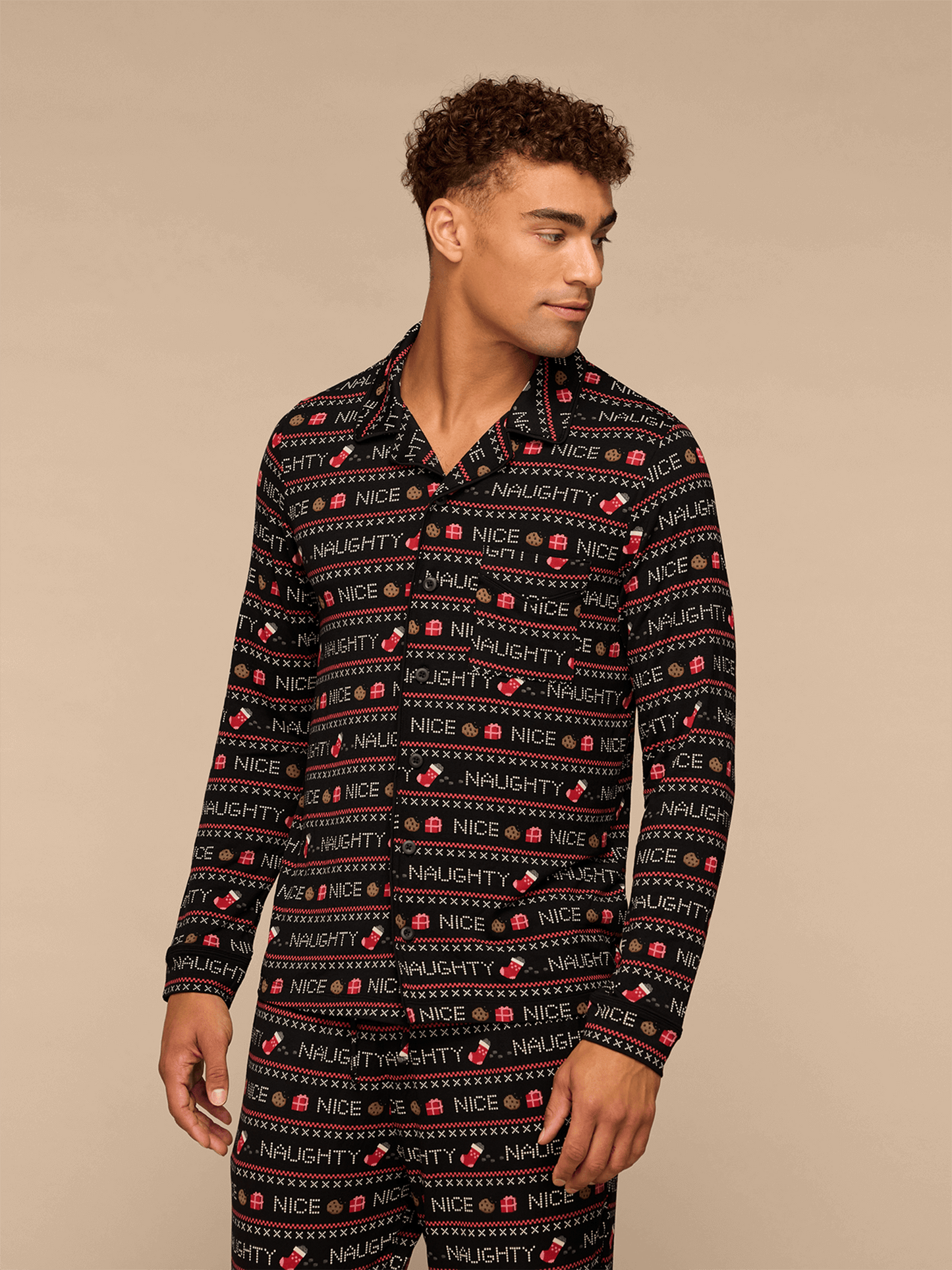 UltraModal™ Long Sleeve PJ Set - Men's | Naughty or Nice