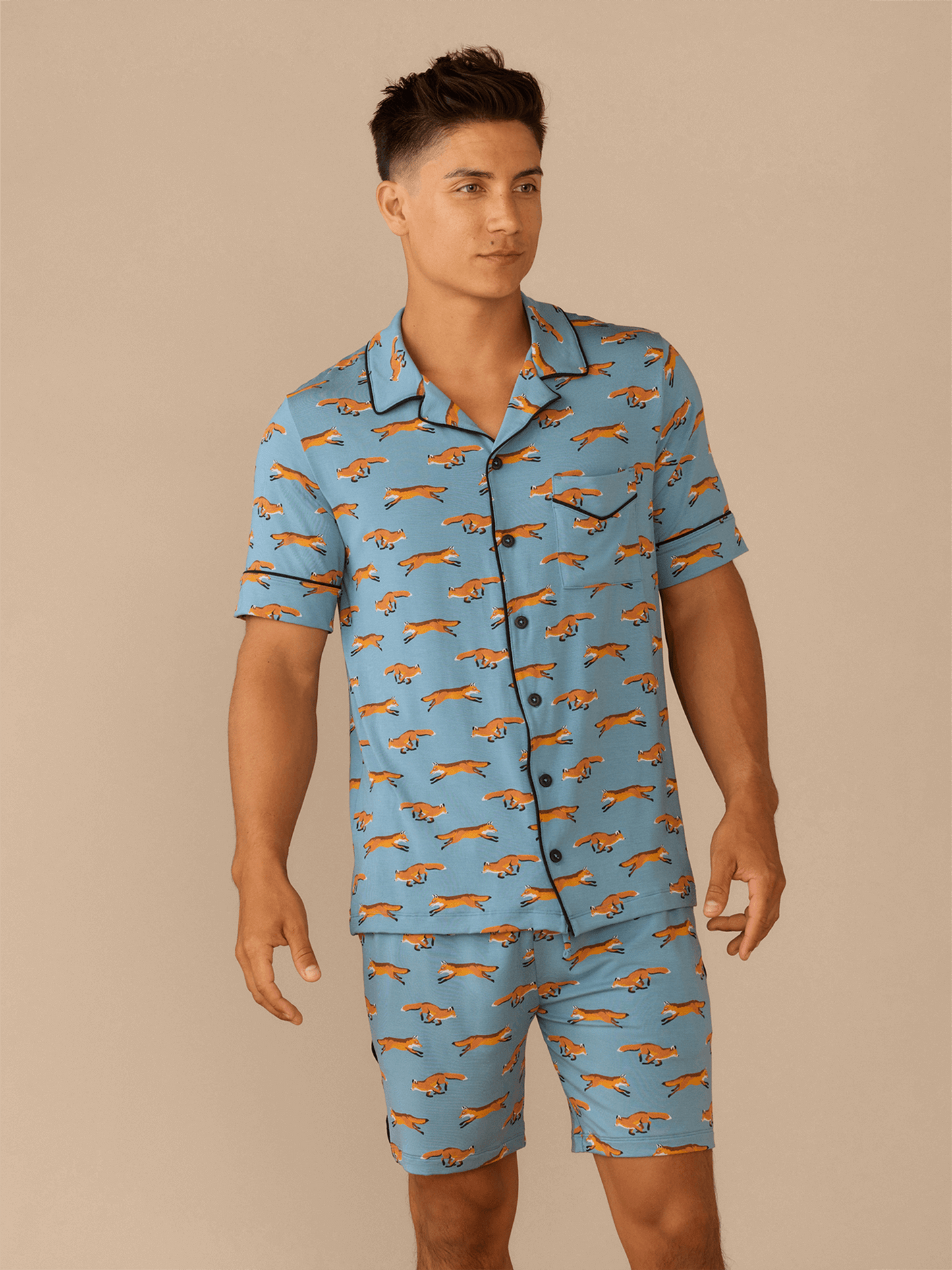 UltraModal™ Short Sleeve PJ Set - Men's | Feeling Foxy