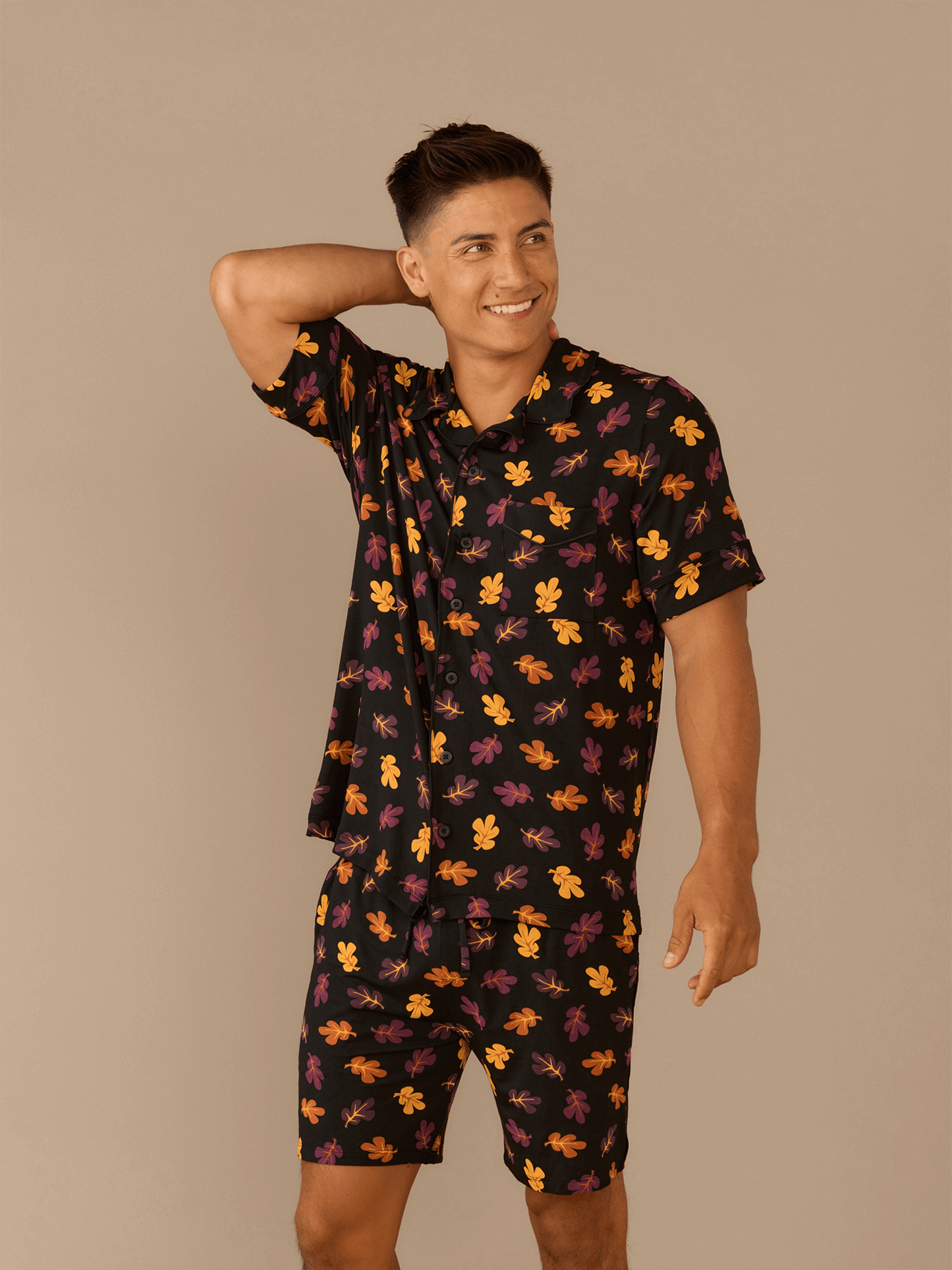 UltraModal™ Shortsleeve PJ Set - Men's | Fall Leaves