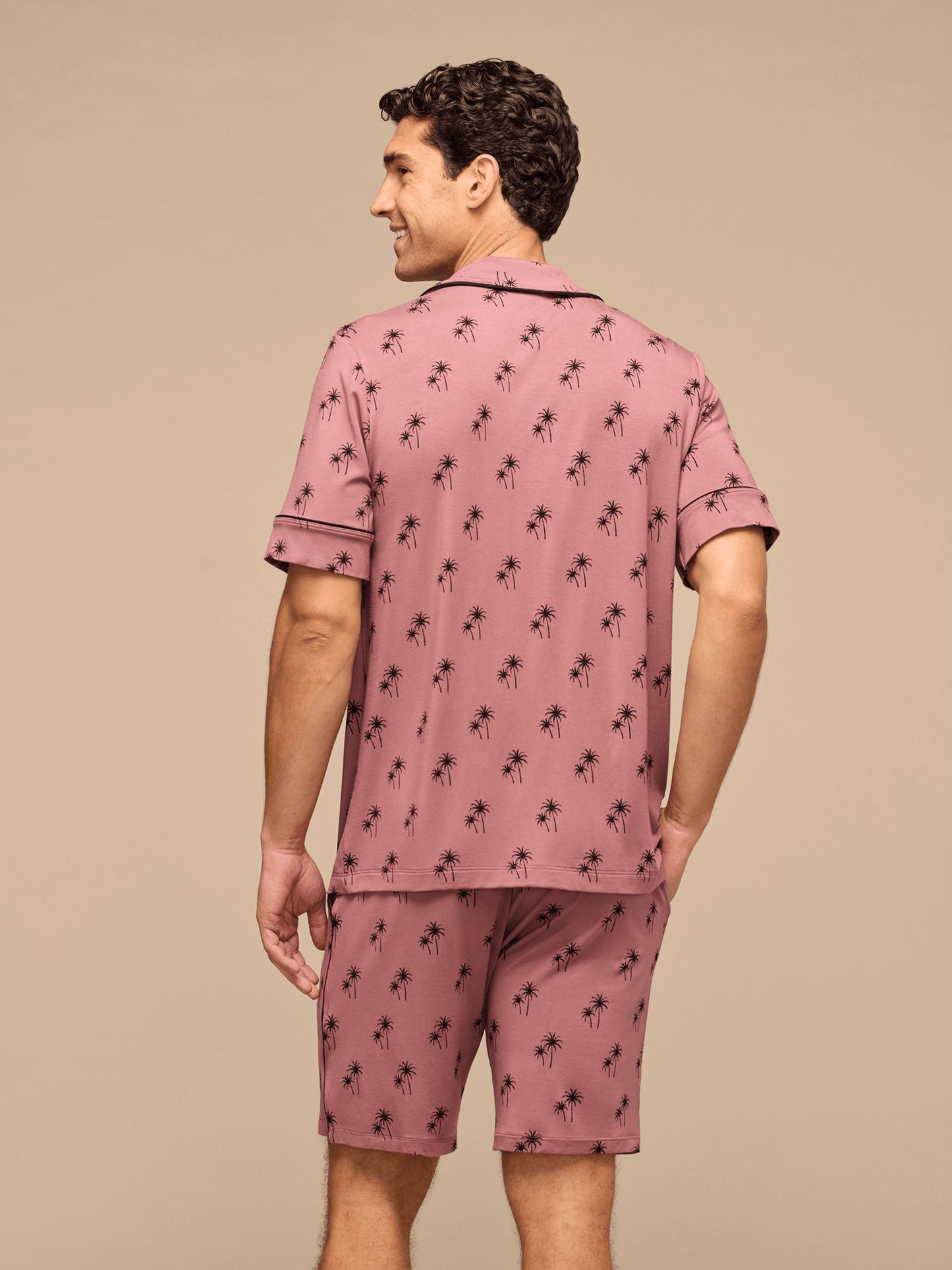 UltraModal™ Short Sleeve PJ Set - Men's | Faded Palms