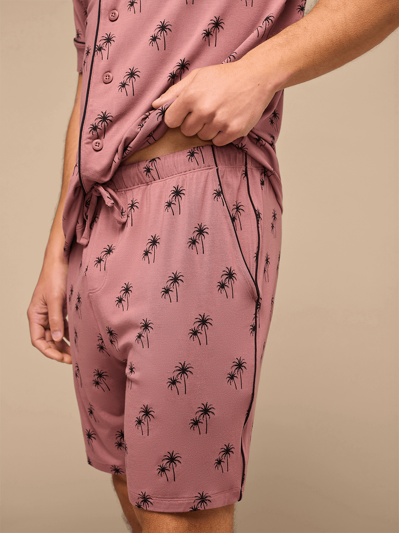 UltraModal™ Short Sleeve PJ Set - Men's | Faded Palms