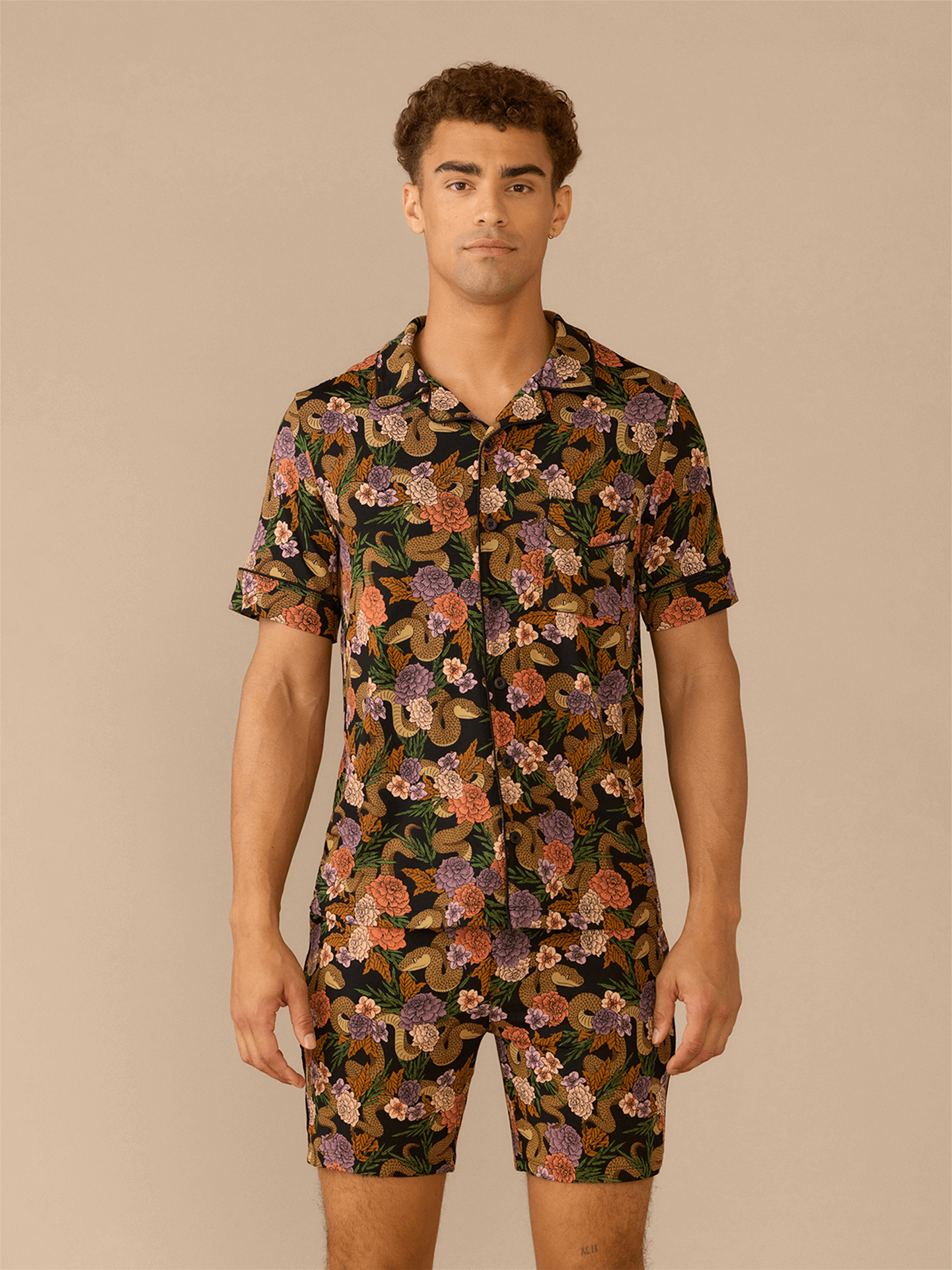 UltraModal™ Short Sleeve PJ Set - Men's | Garden Snake