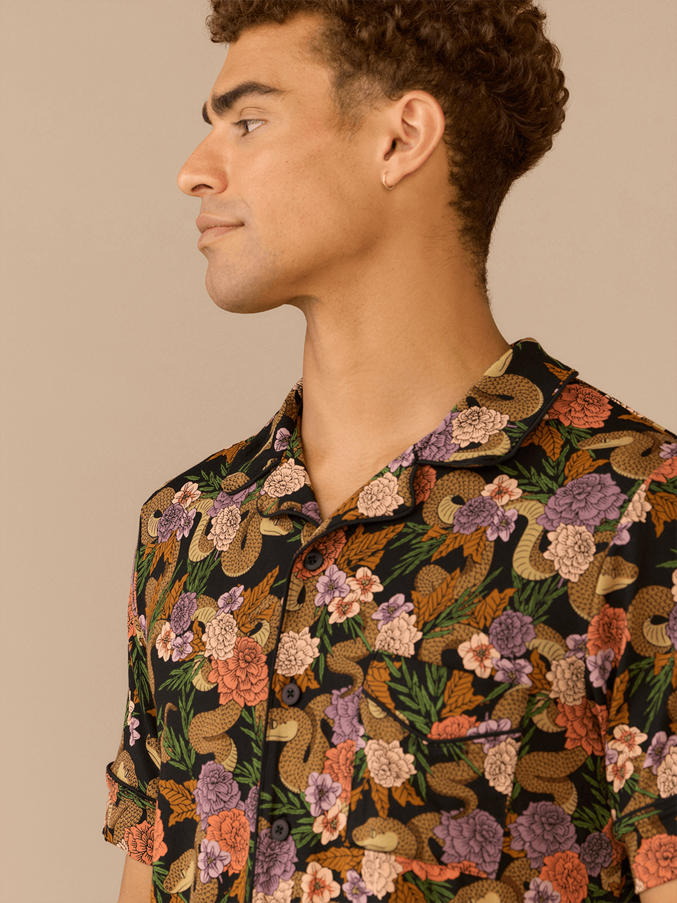 UltraModal™ Short Sleeve PJ Set - Men's | Garden Snake
