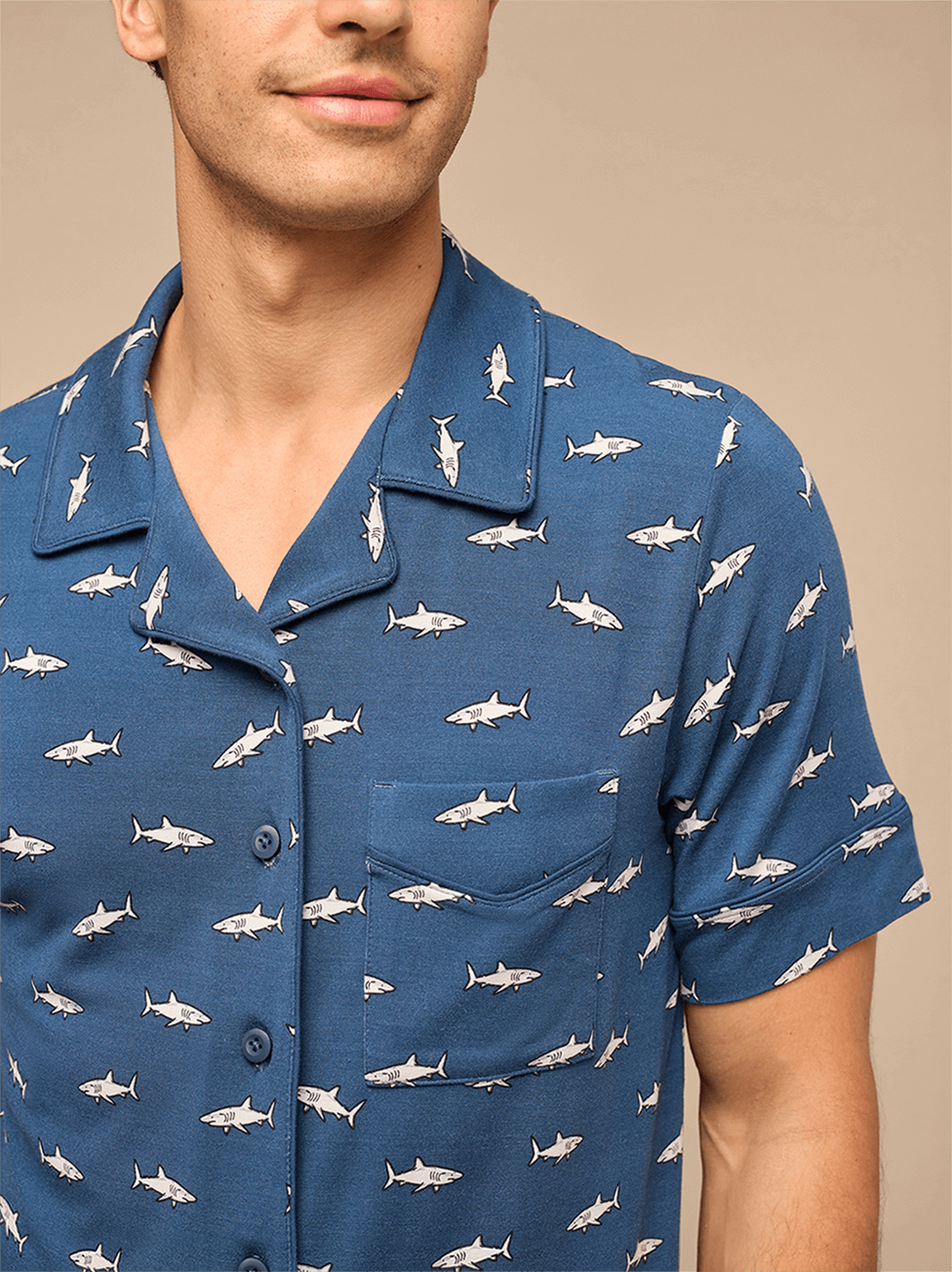 UltraModal™ Short Sleeve PJ Set - Men's | Great White