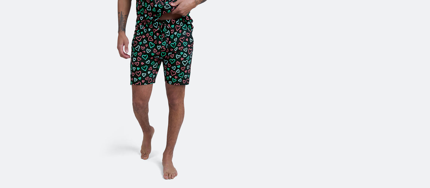 UltraModal™ Short Sleeve PJ Set - Men's | Electric Hearts