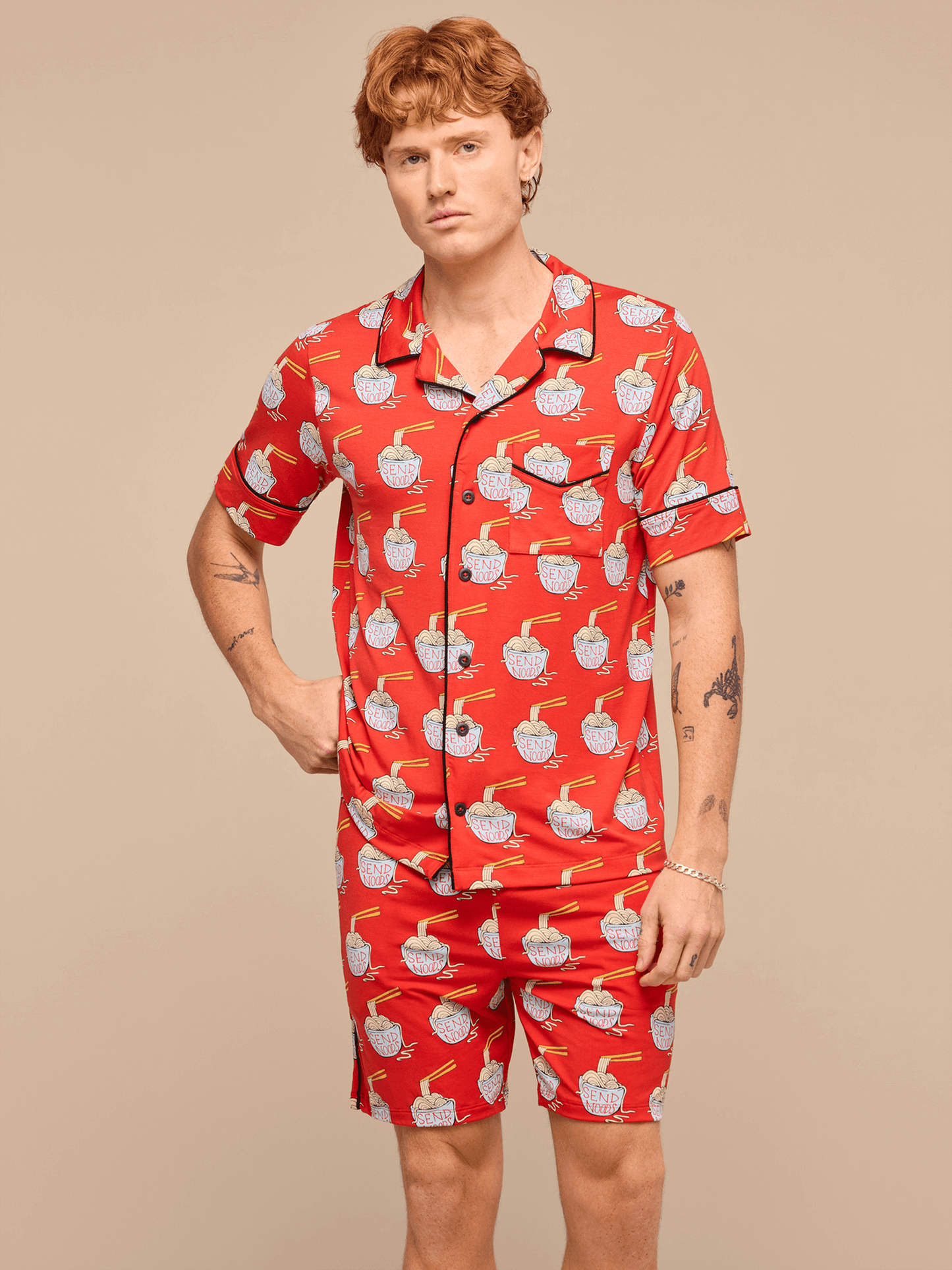 UltraModal™ Short Sleeve PJ Set - Men's | Send Noods 2.0