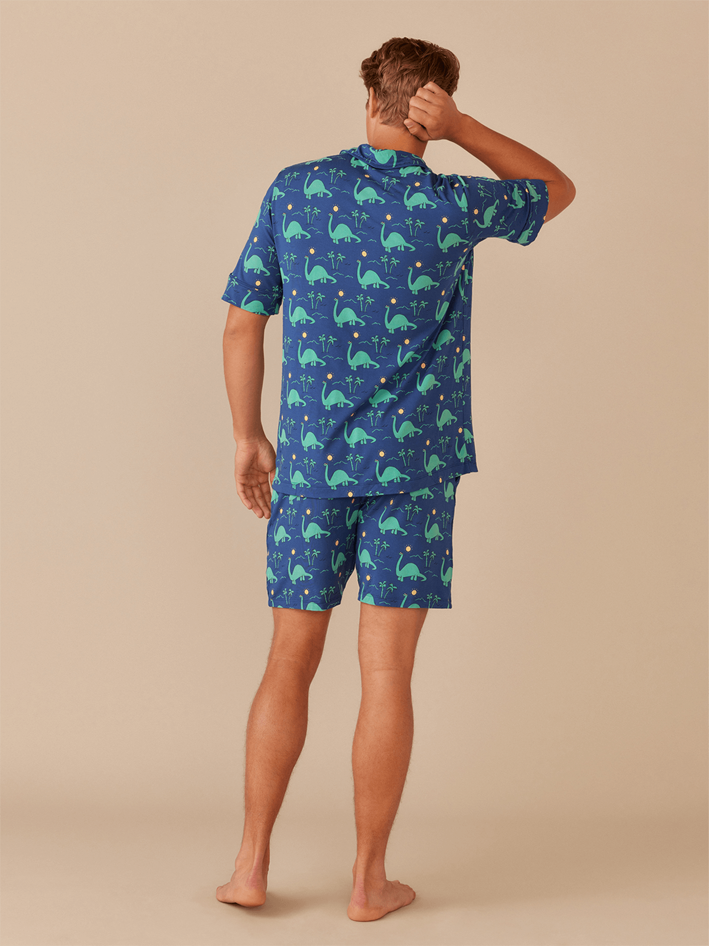 UltraModal™ Short Sleeve PJ Set - Men's | Dino Shore