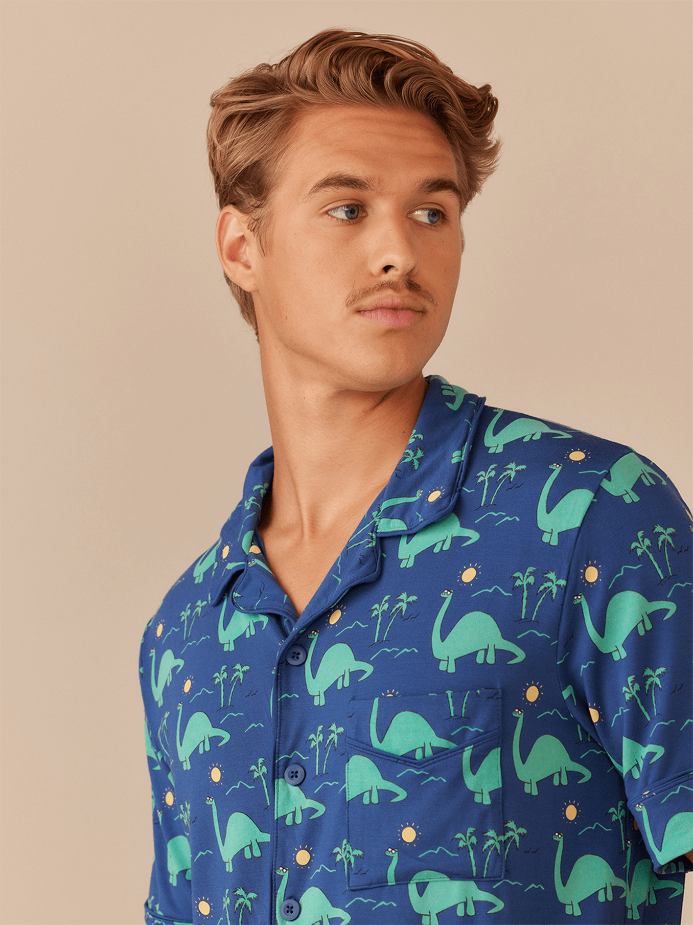UltraModal™ Short Sleeve PJ Set - Men's | Dino Shore