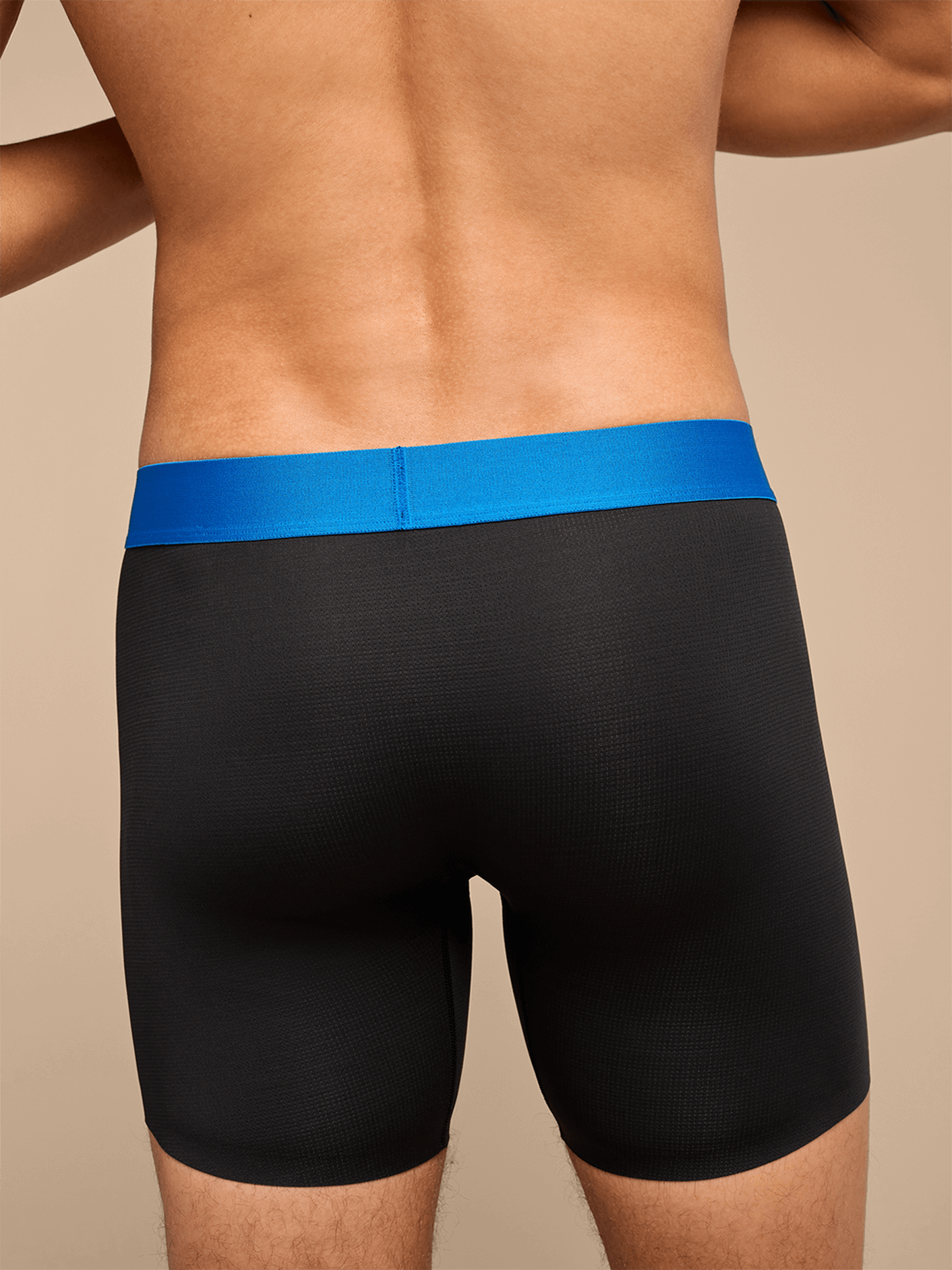 Breathe Ball Caddy™ Boxer Brief w/ Fly | Black/Cobalt Blue