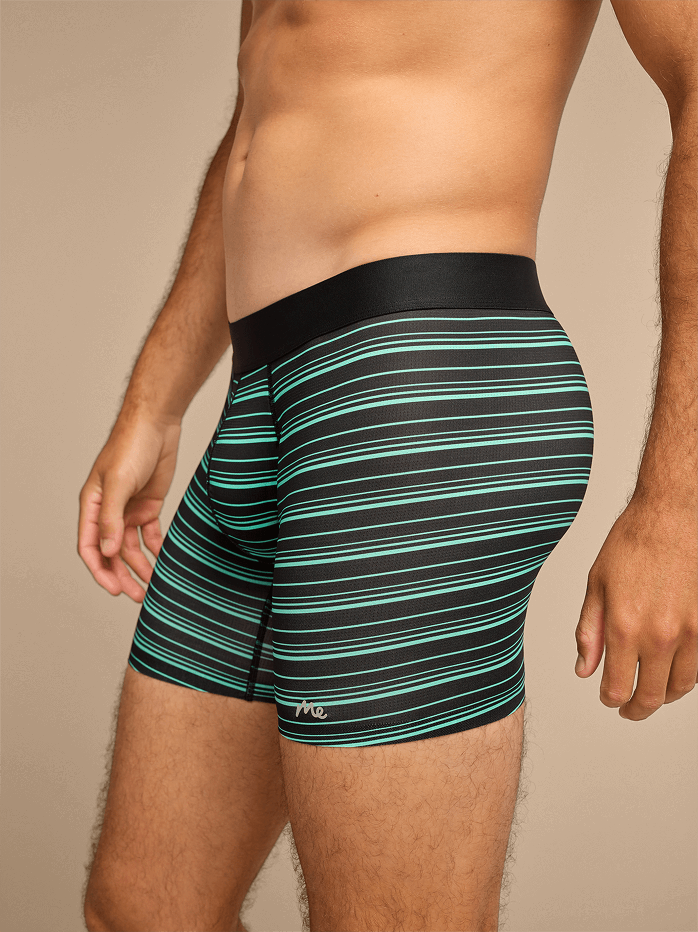 Breathe Boxer Brief w/ Fly | Alien Stripes