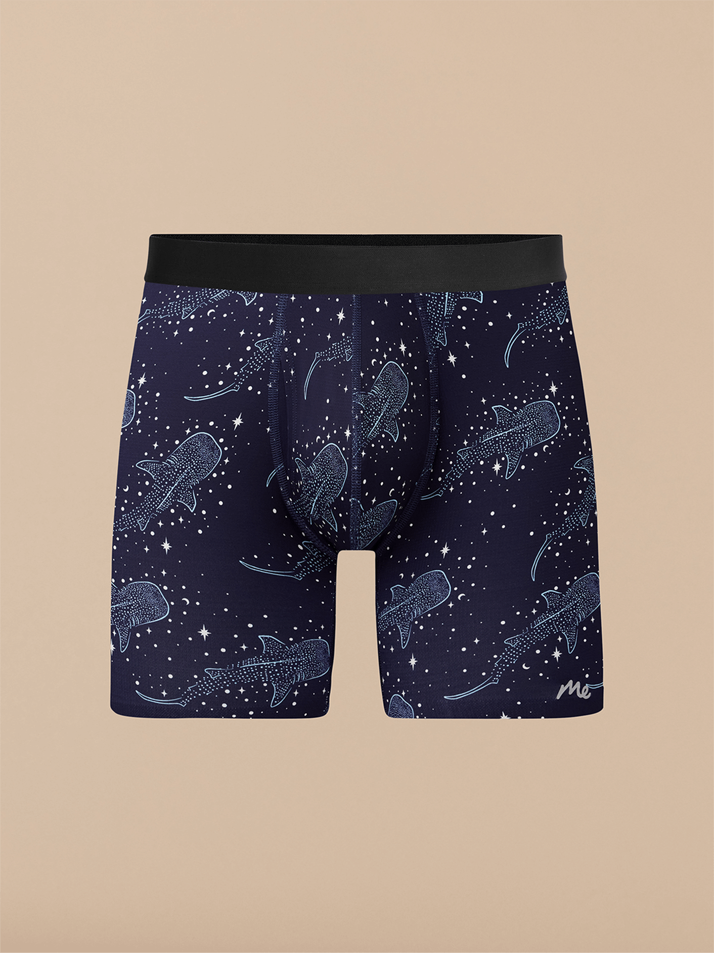 Breathe Boxer Brief w/ Fly | Starry Sharks