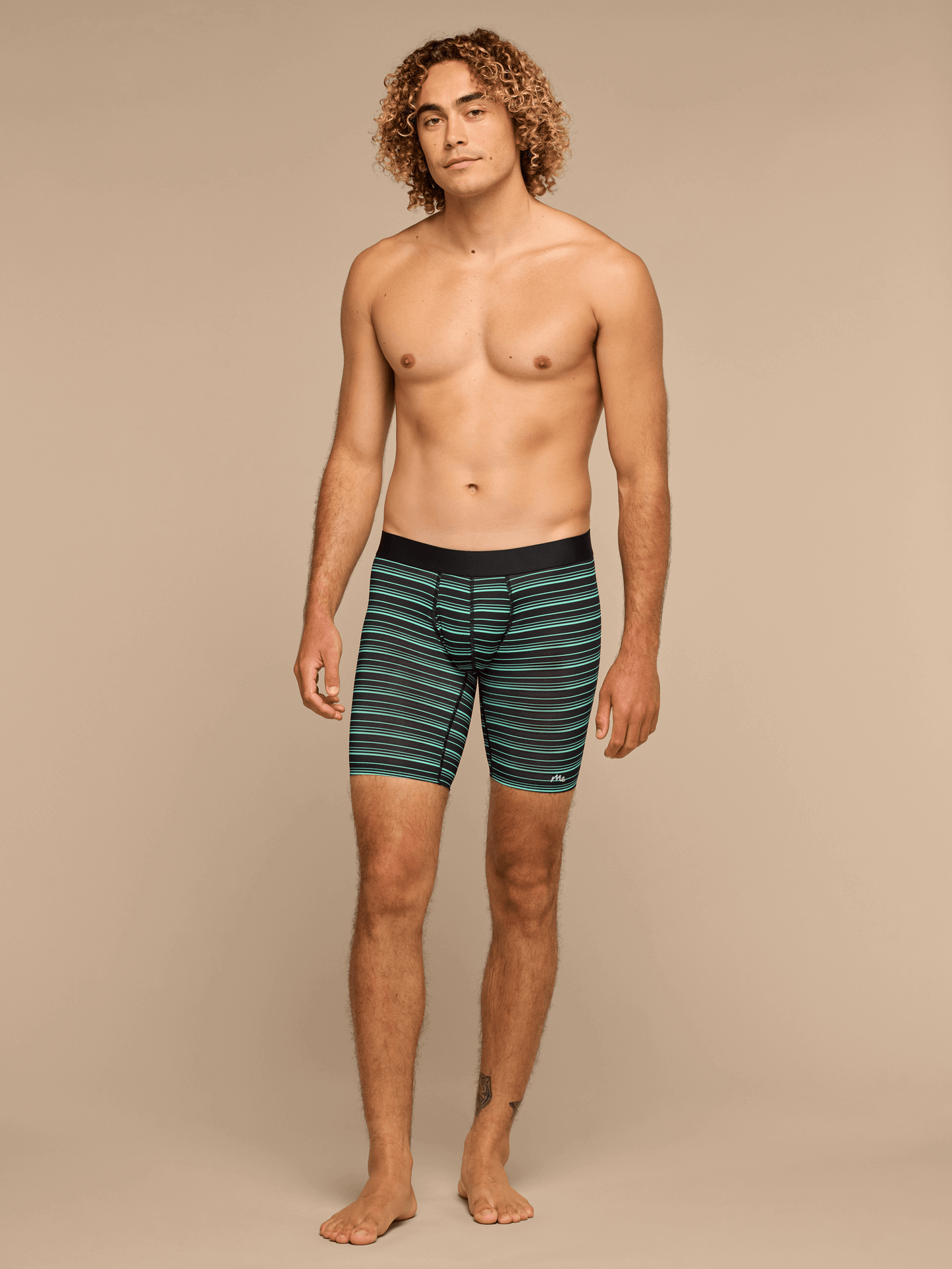 Breathe Long Boxer Brief w/ Fly | Alien Stripes