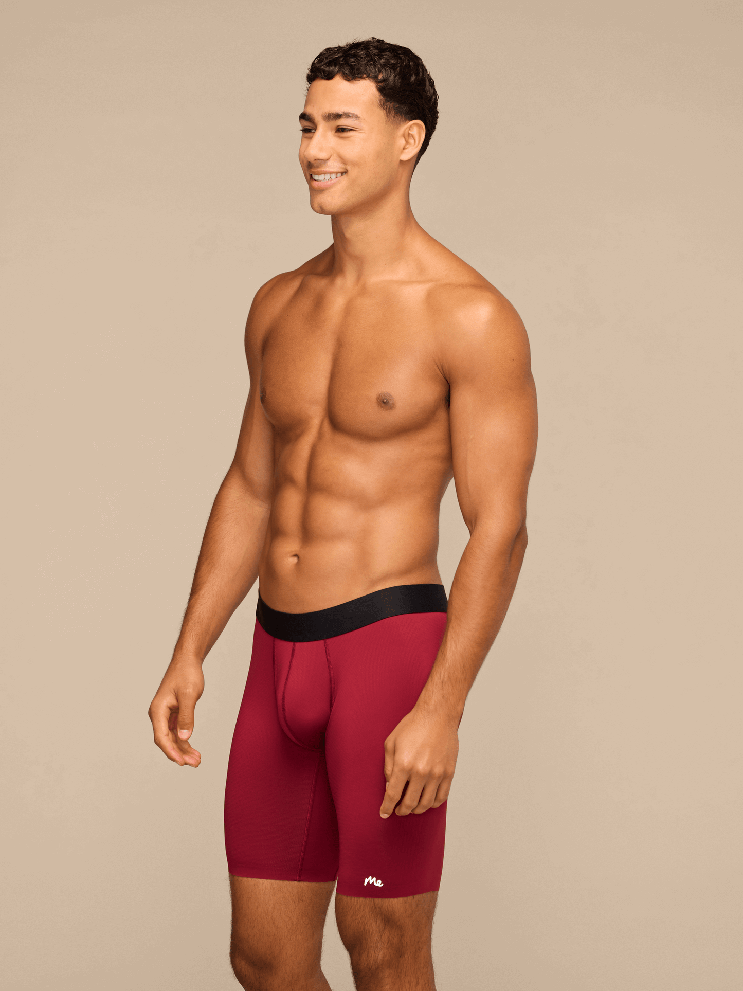 Breathe Long Boxer Brief w/ Fly | Cabernet