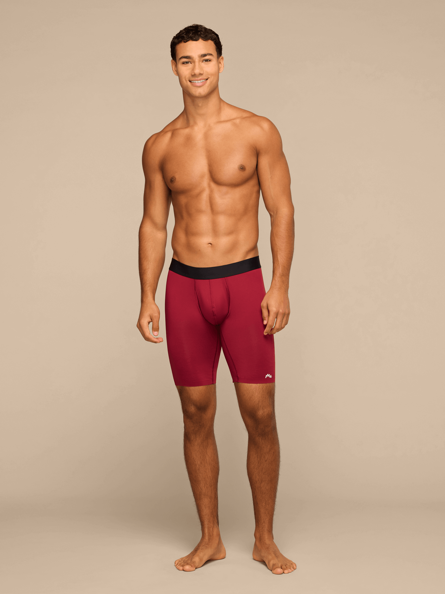 Breathe Long Boxer Brief w/ Fly | Cabernet