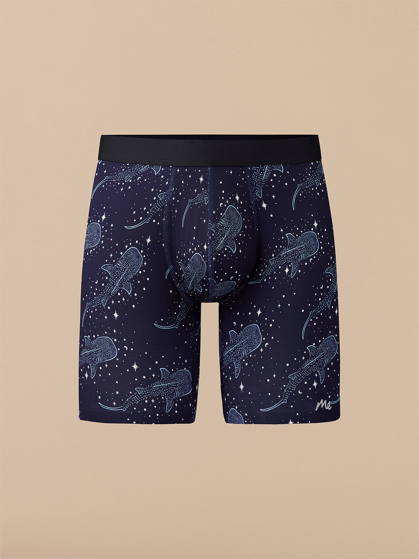 Breathe Long Boxer Brief w/ Fly | Starry Sharks