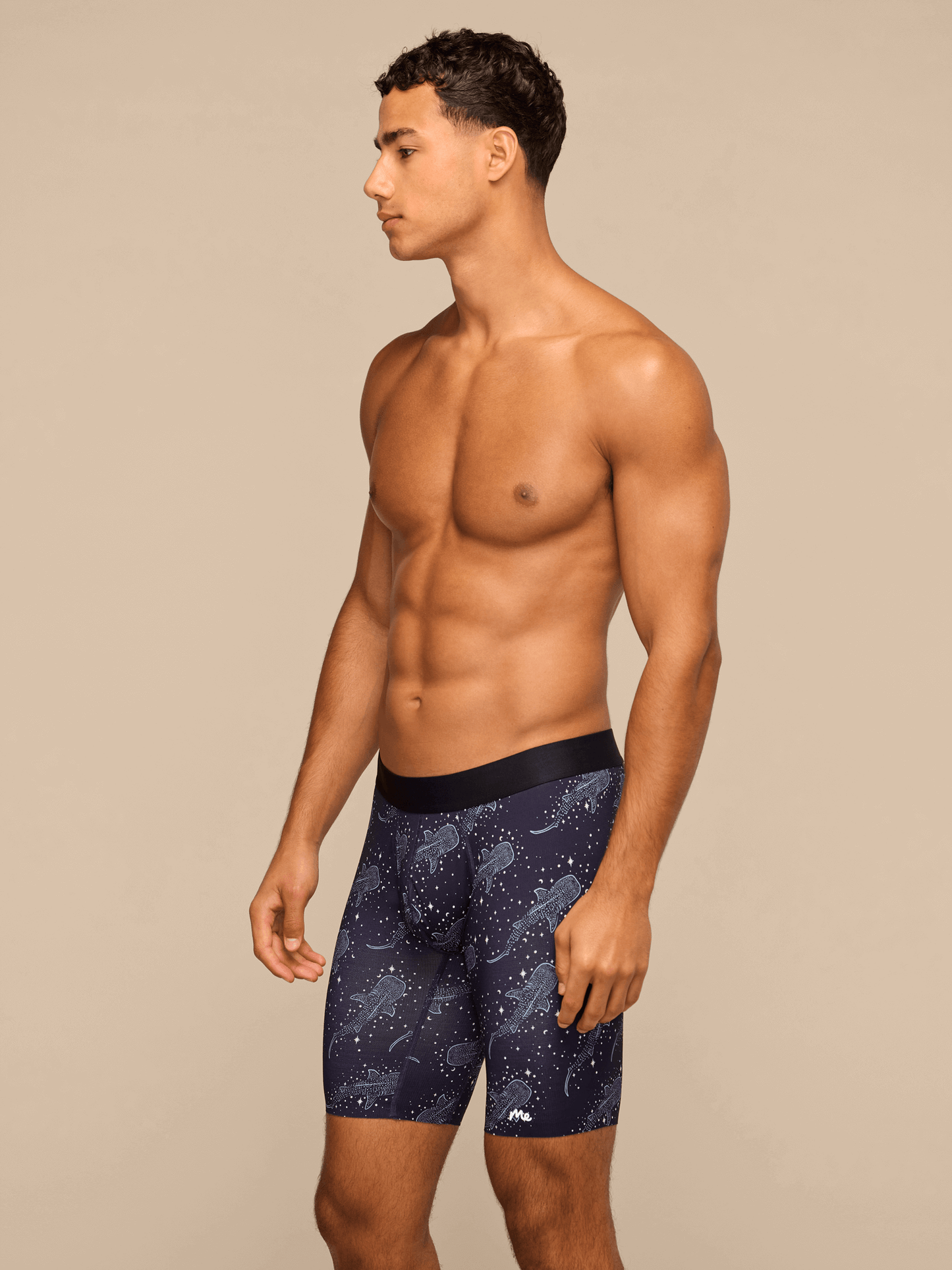 Breathe Long Boxer Brief w/ Fly | Starry Sharks