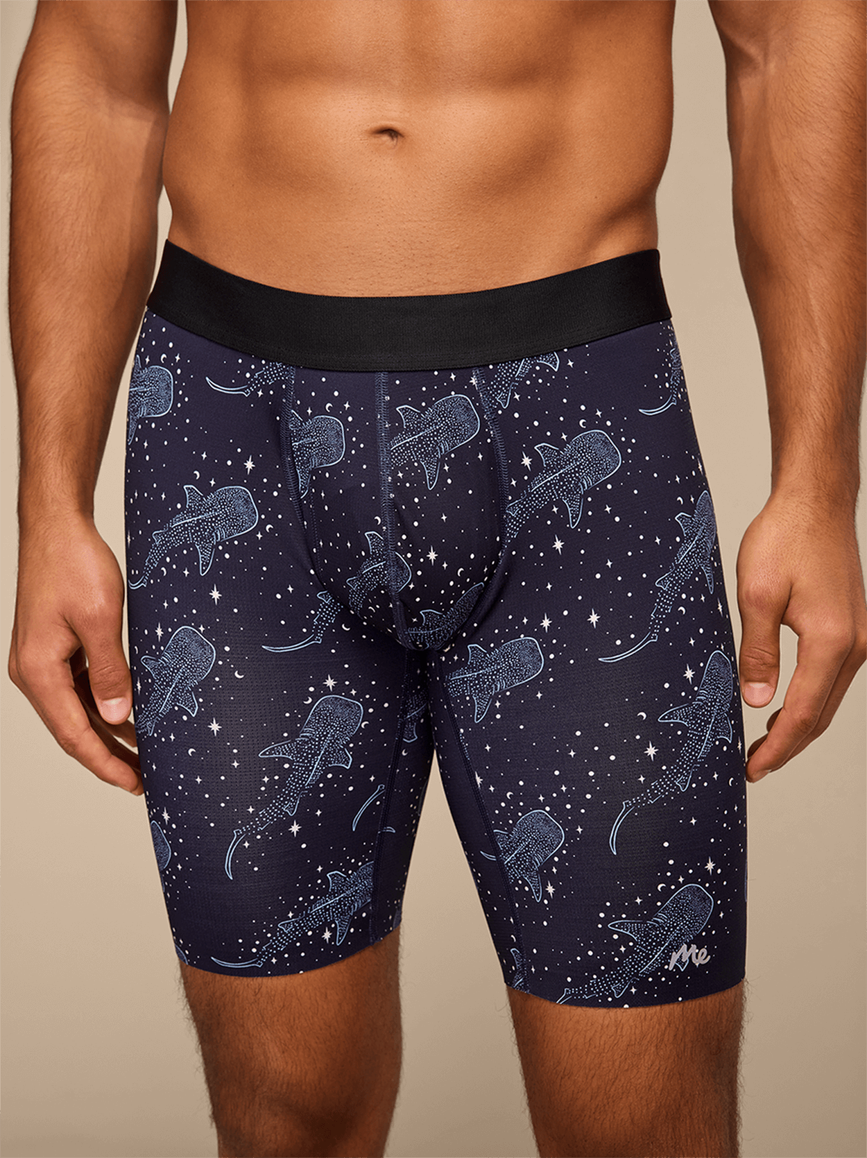Breathe Long Boxer Brief w/ Fly | Starry Sharks