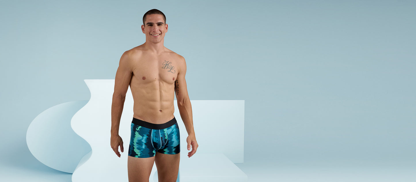 MoveMe Trunk | Teal Tie Dye