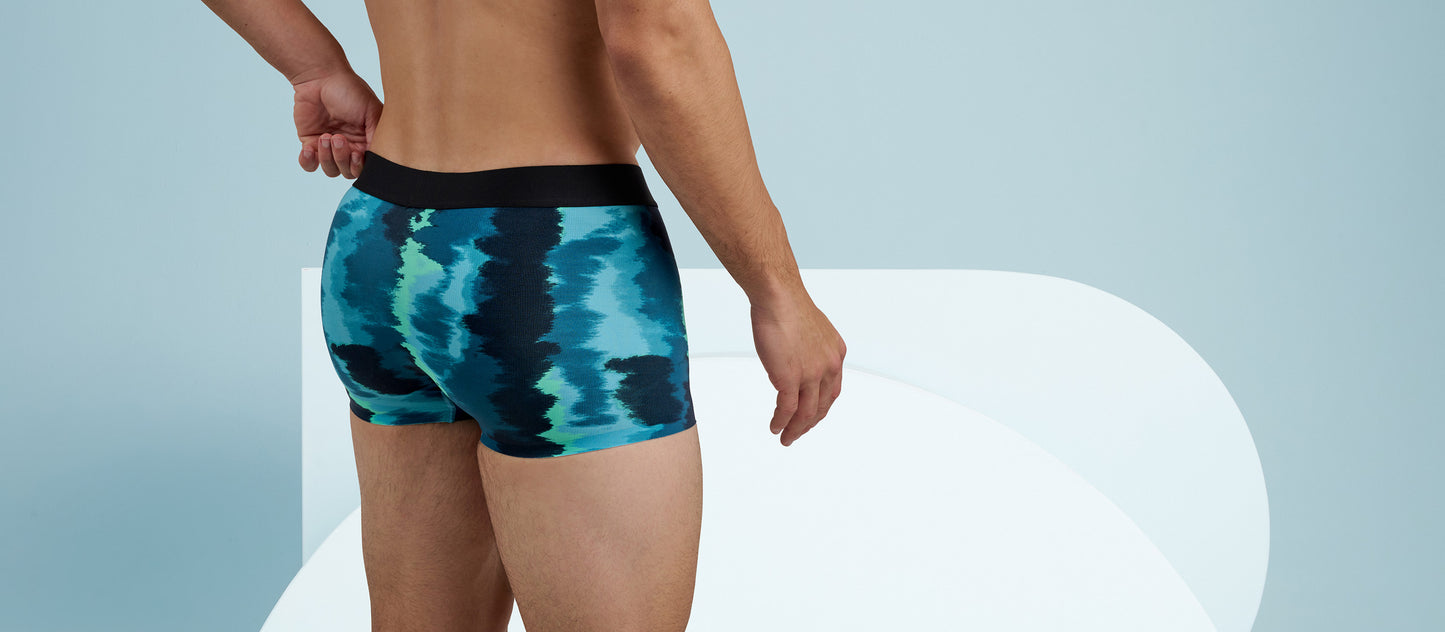 MoveMe Trunk | Teal Tie Dye