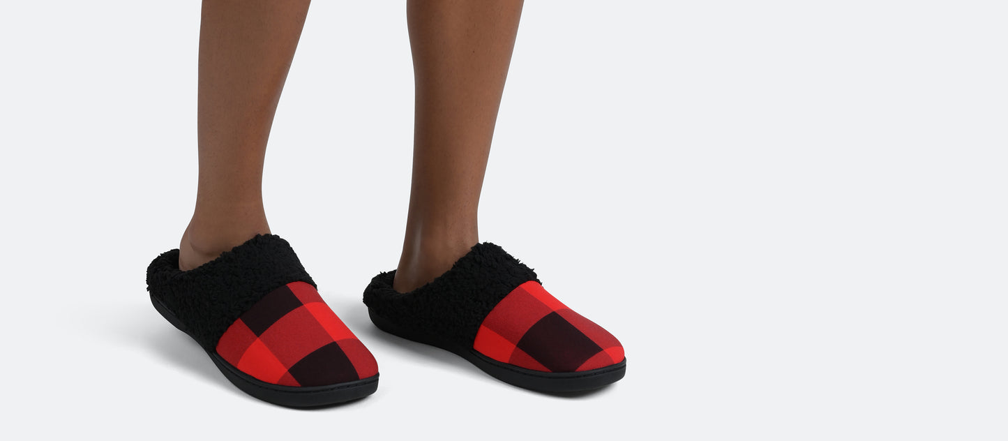 Hard Sole Slippers | Buffalo Plaid