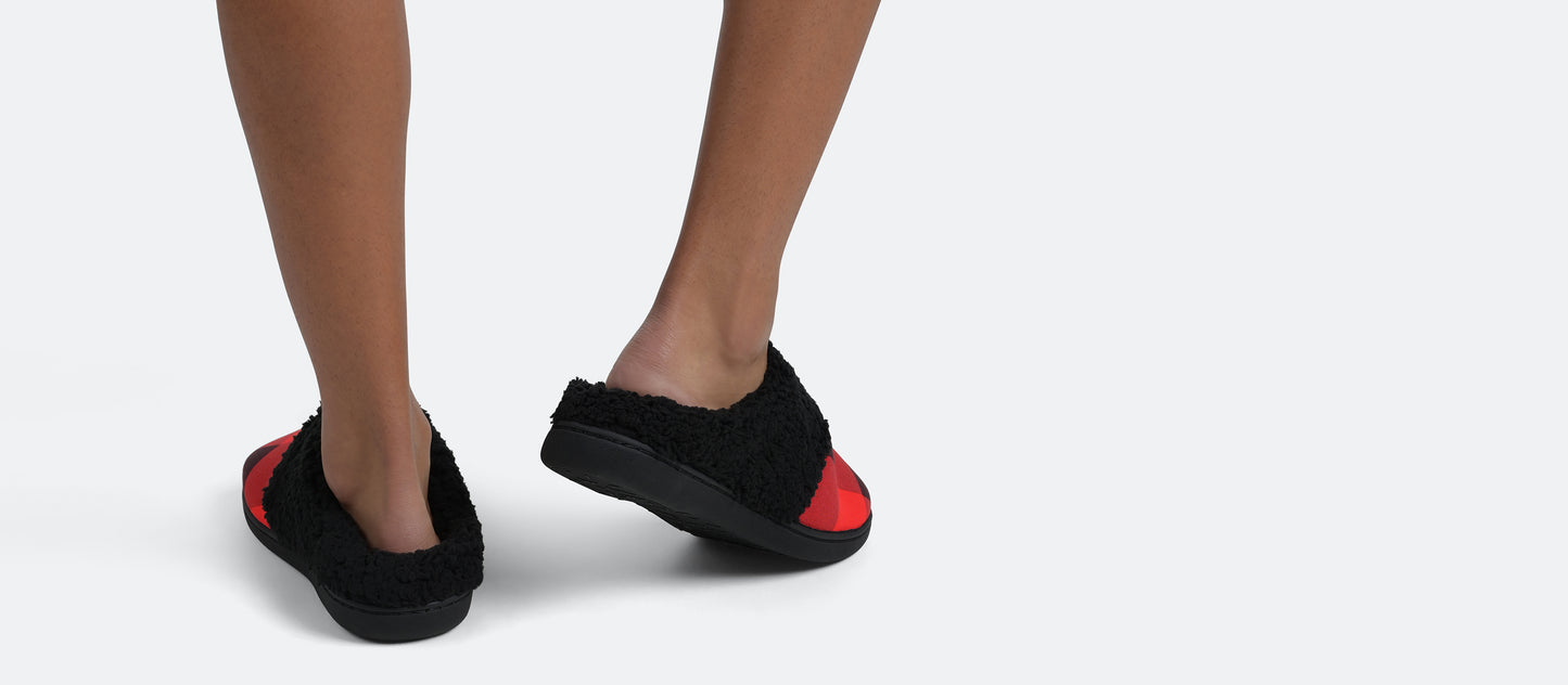 Hard Sole Slippers | Buffalo Plaid