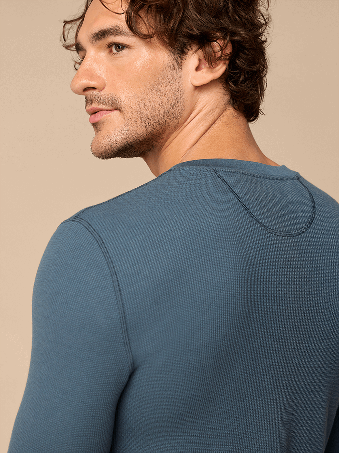 Men's Waffle PJ Set | Storm Blue