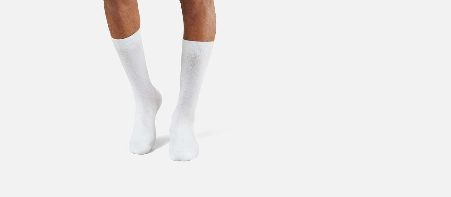 Heritage Crew Sock 6-Pack | White