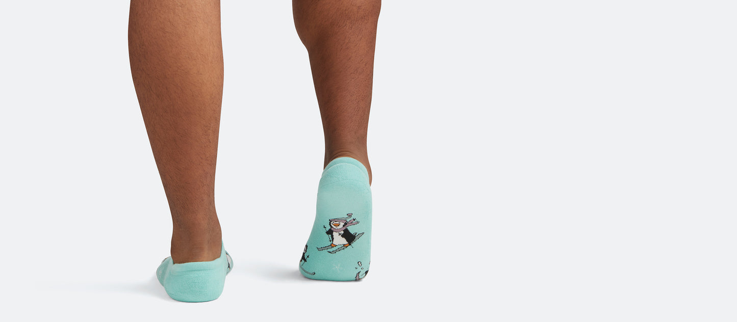 Heritage Ankle Sock | Penguins on Skis