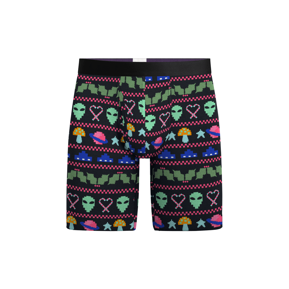 UltraModal™ Core Long Boxer Brief w/ Fly | Cosmic Mistletoe
