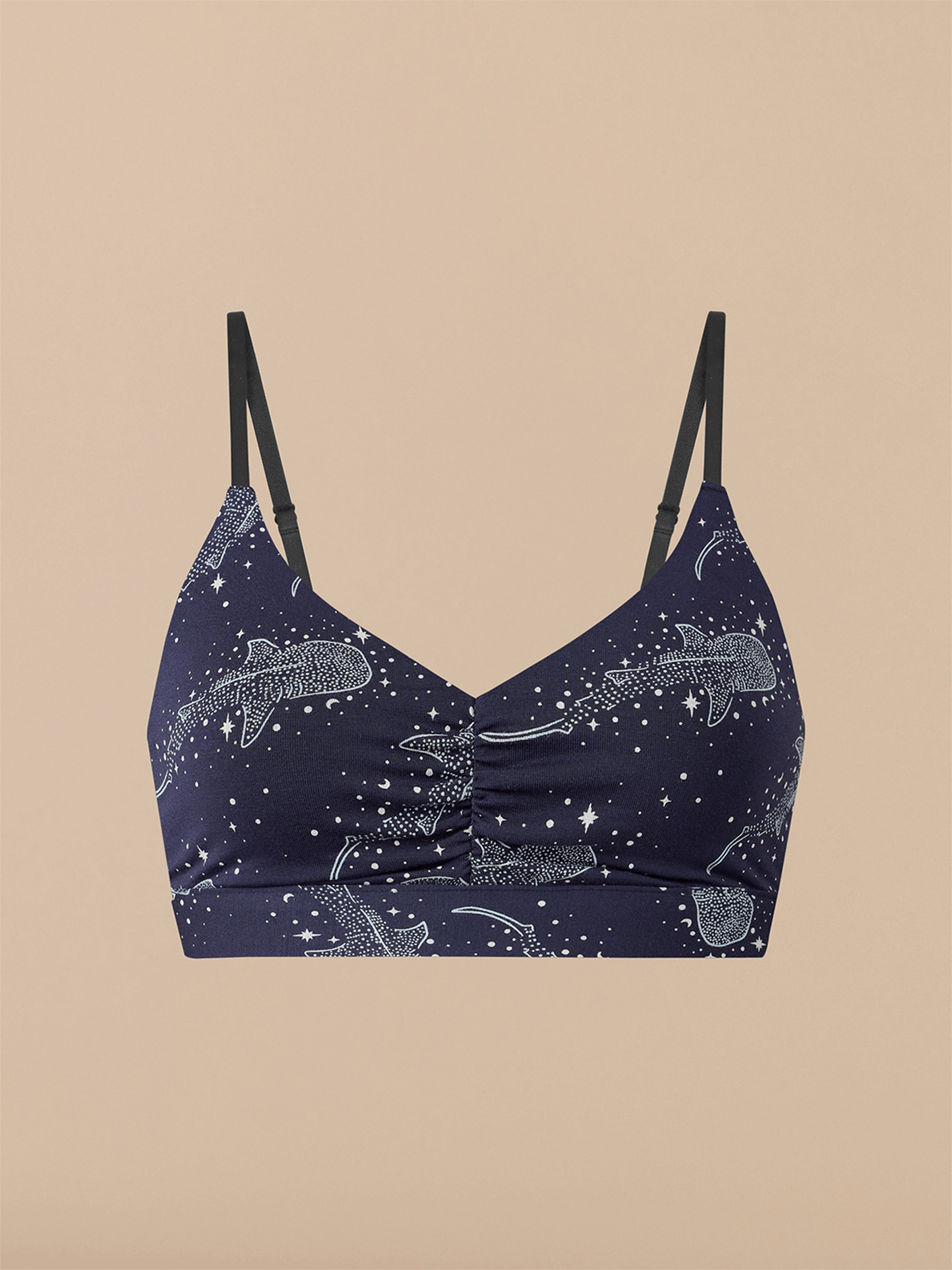 UltraModal™ FeelFree Ruched Bralette | Starry Sharks